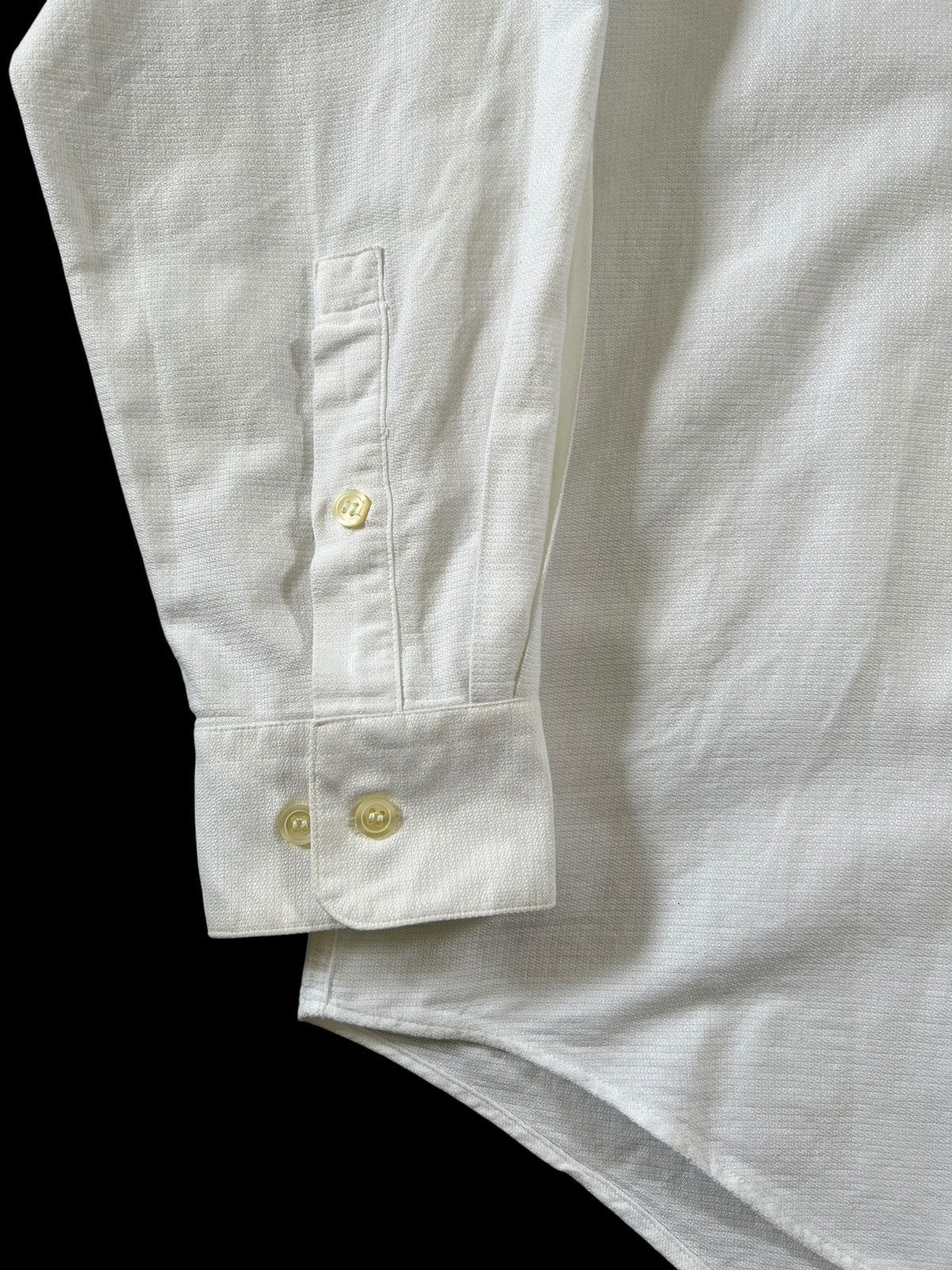 Issey Miyake 1980s Issey Miyake Mandarin Collar Textured Button Up Shirt Size US XL / EU 56 / 4 - 3 Thumbnail