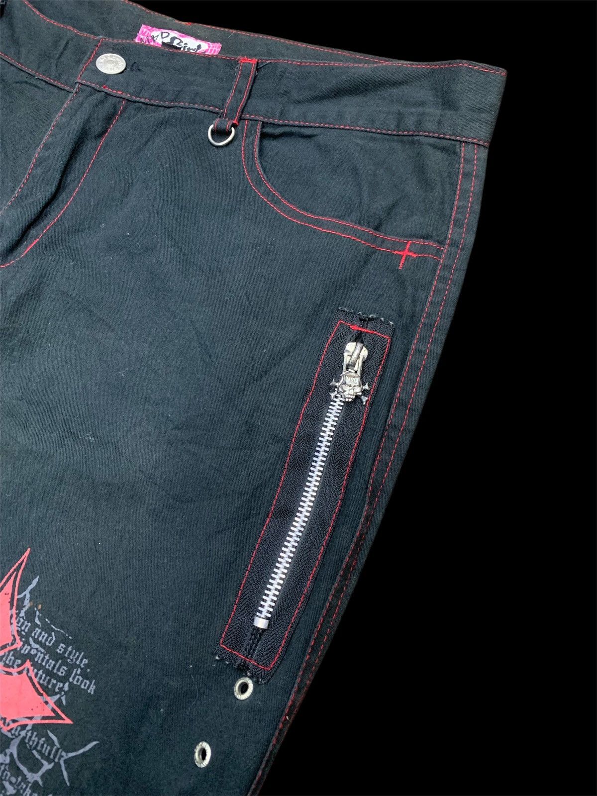 Hysteric Glamour × If Six Was Nine × Japanese Brand ❤️‍🔥OPEN BINDING OFFER ❤️‍🔥japanese Mad Punk anarchy gothic 🕸️🕸️🕸️ Size US 31 - 6 Thumbnail