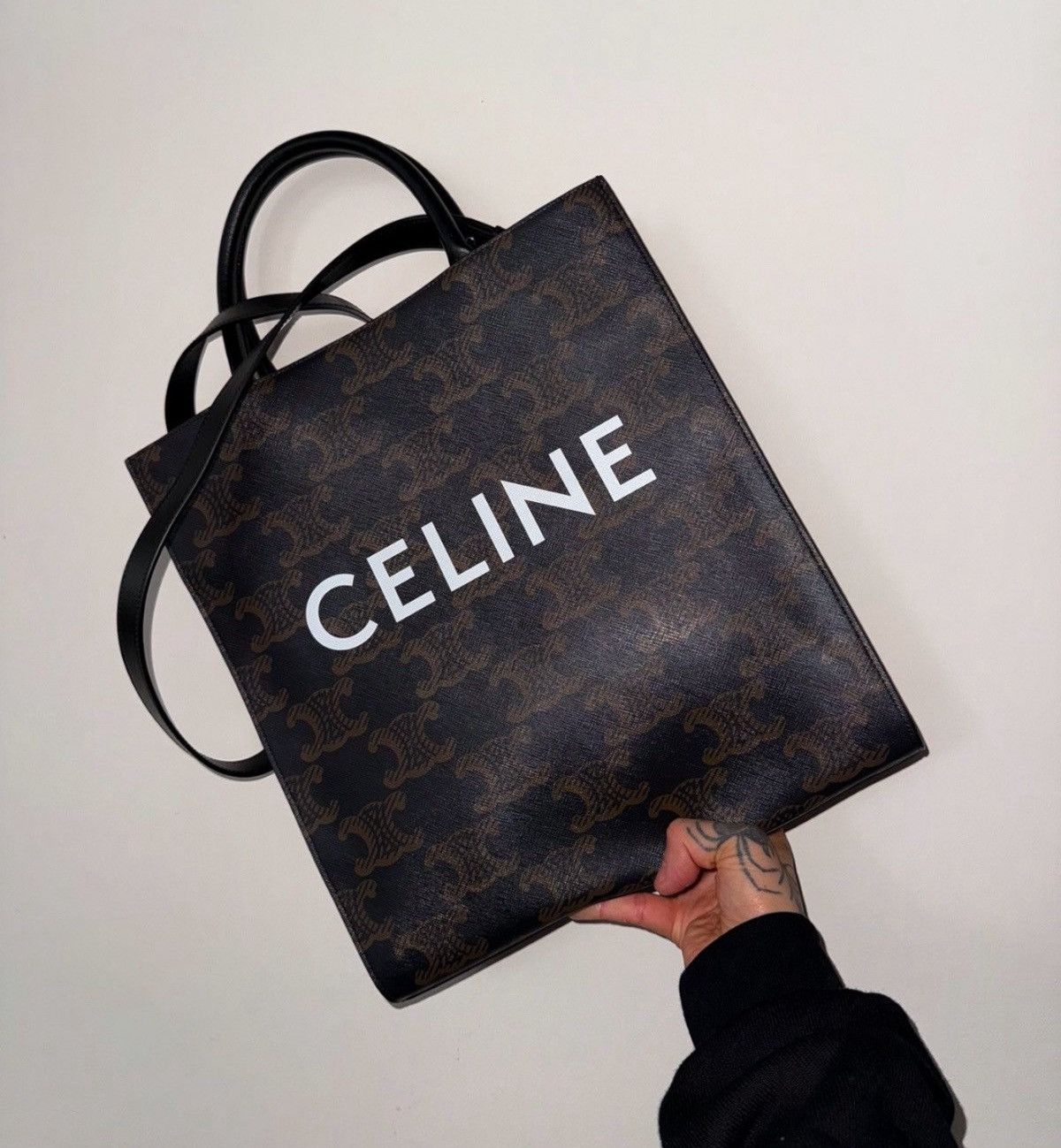 Celine Celine triomphe canvas tote handle bag Size ONE SIZE - 1 Thumbnail
