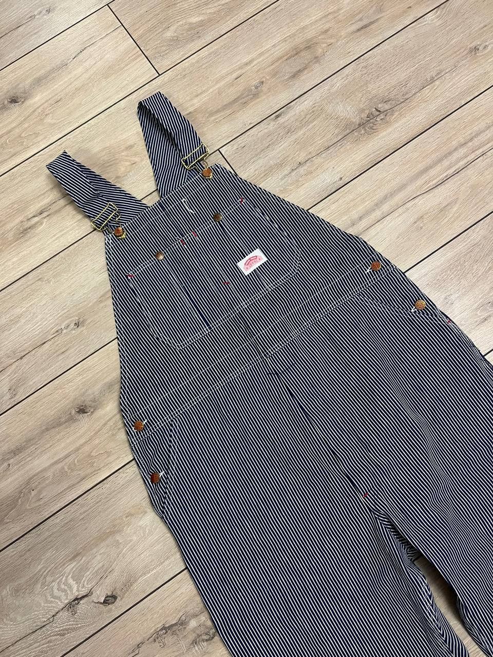 Other Vintage Round House Hickory Stripe Denim Overalls USA 40x34 Size US 40 / EU 56 - 1 Thumbnail