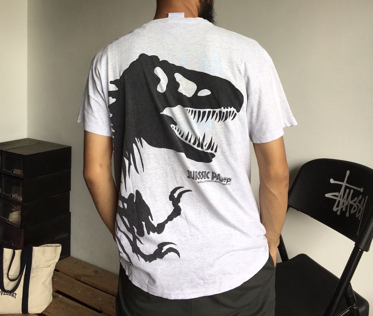 Vintage Vintage Jurassic Park 1992 T-Shirt Size US L / EU 52-54 / 3 - 2 Thumbnail