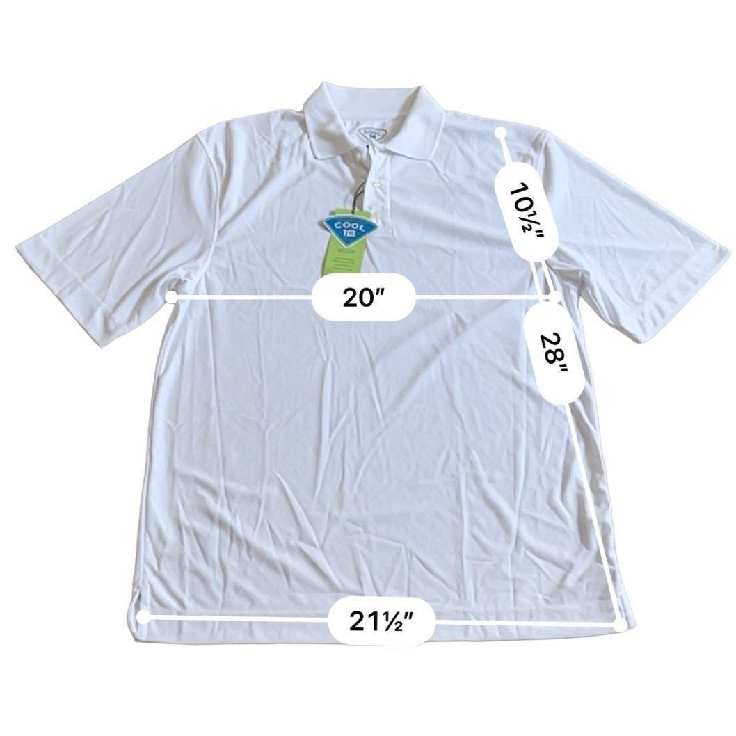 Haggar Men's Haggar White Polo Shirt Size M Size US M / EU 48-50 / 2 - 3 Thumbnail