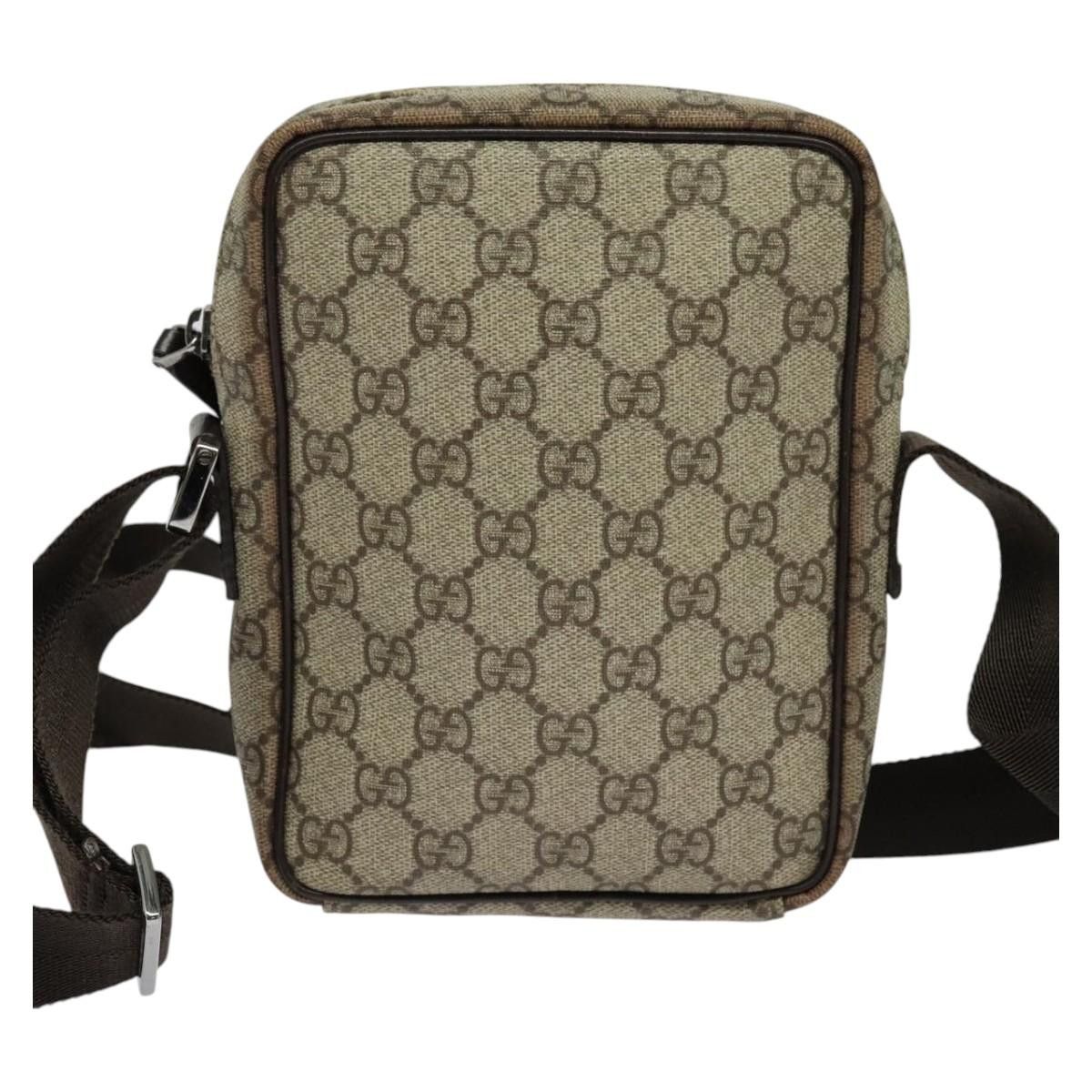 Gucci GUCCI GG Supreme Shoulder Bag Pvc Beige Silver Size ONE SIZE - 3 Thumbnail