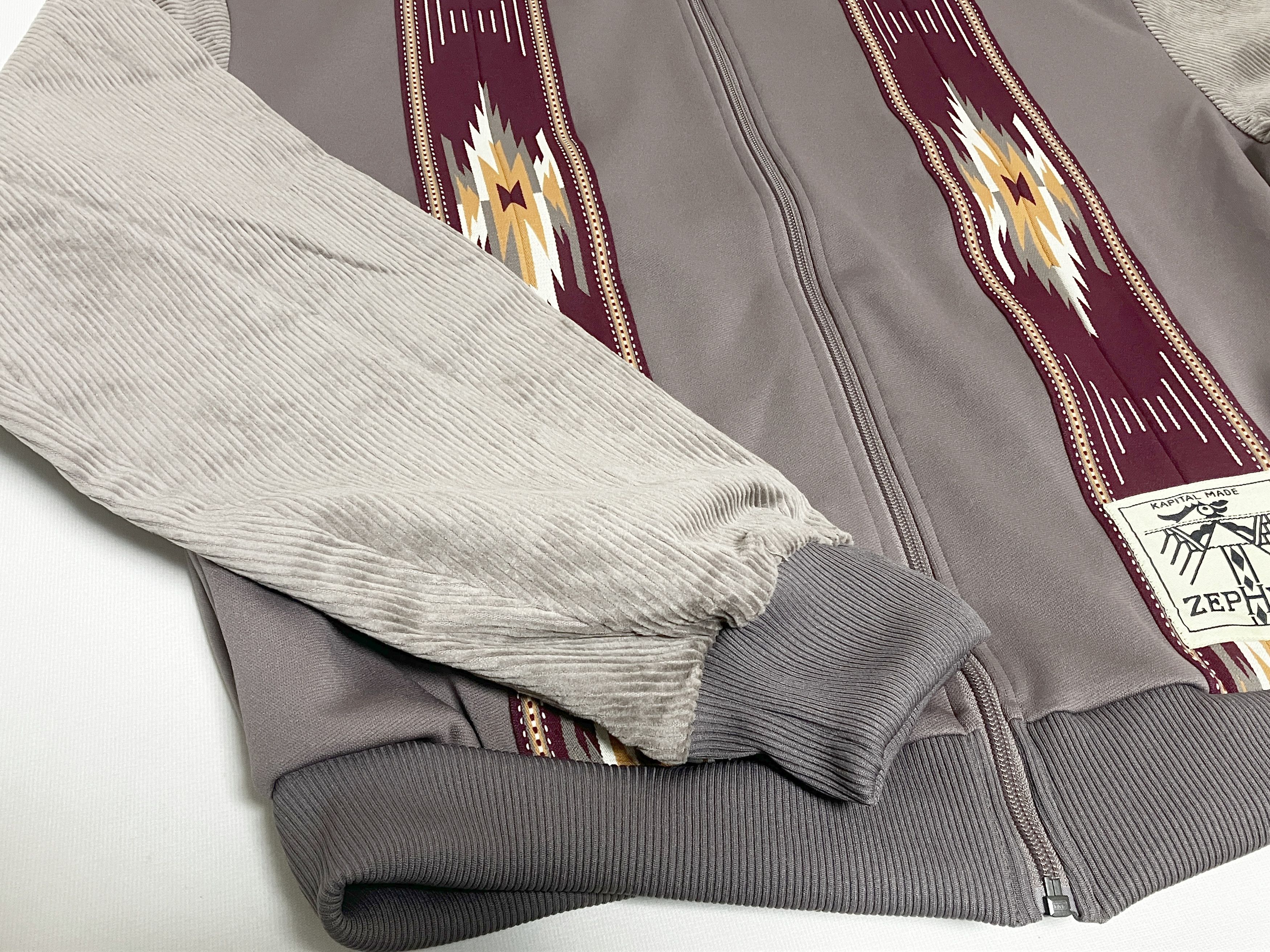 Kapital KAPITAL smooth jersey KOCHI & ZEPHYR track jacket lt.brown Size US XL / EU 56 / 4 - 4 Thumbnail