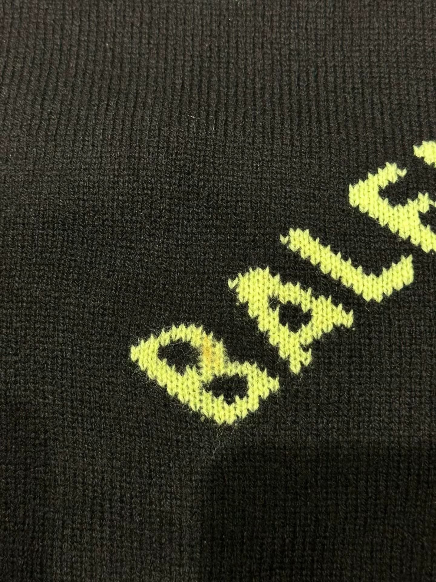 Balenciaga Balenciaga Black Green Logo Sweater M Size M / US 6-8 / IT 42-44 - 5 Thumbnail