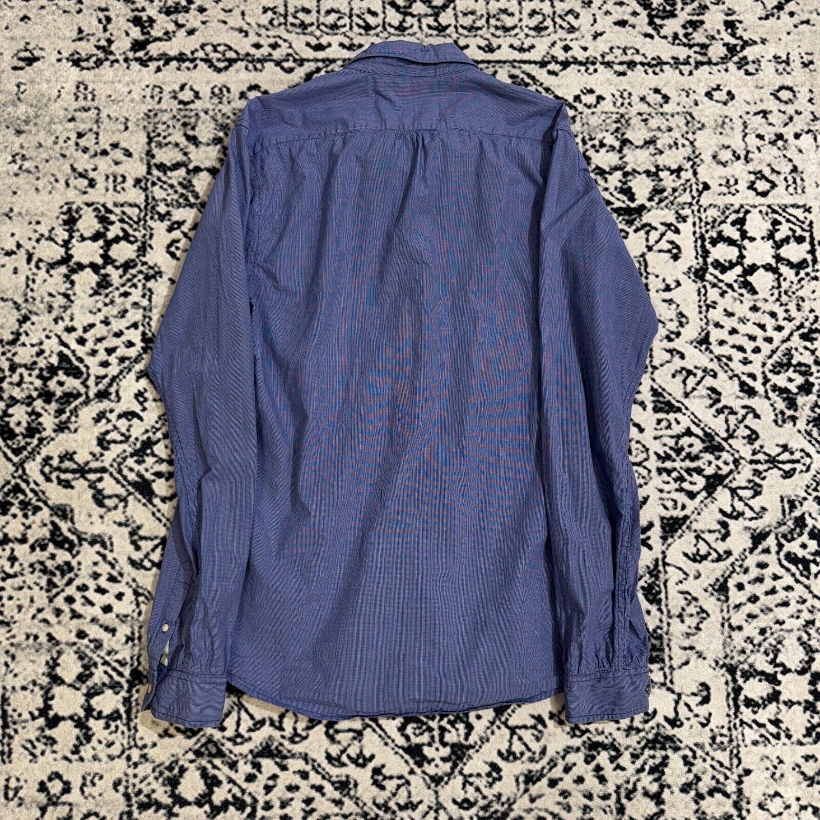 Scotch & Soda × Vintage Vintage Scotch Soda Unisex Blue Cotton Shirt Size L Y2K 90s Size US L / EU 52-54 / 3 - 12 Thumbnail