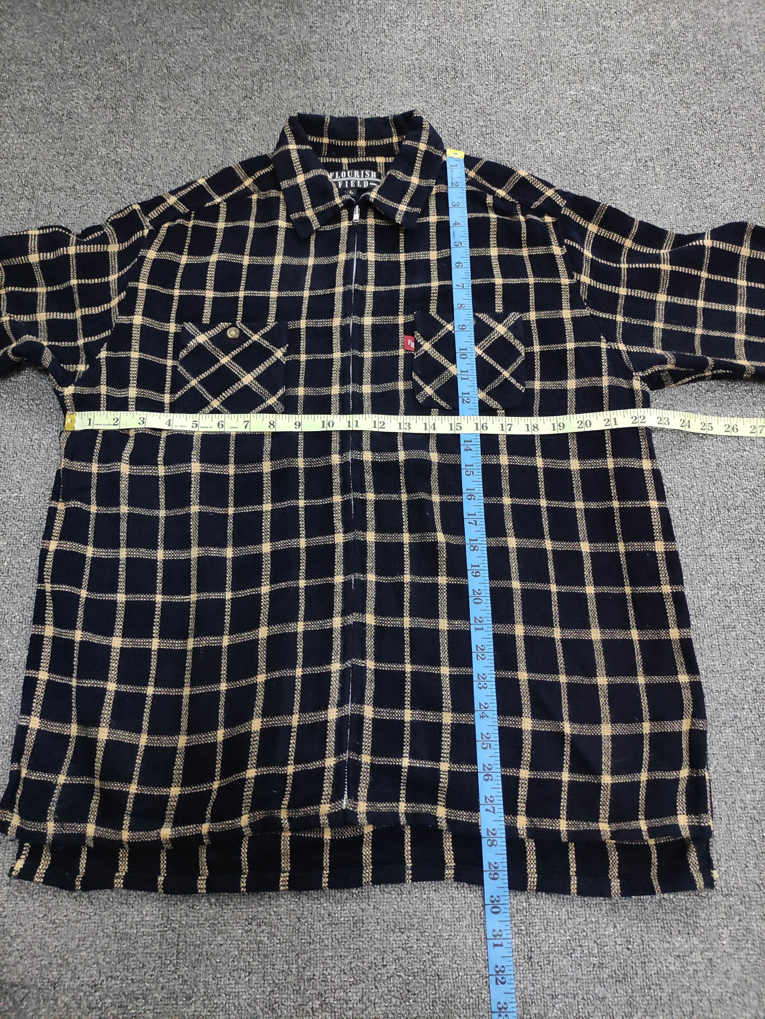 Japanese Brand Vintage Flourish Field Jacket Checkered Zipper Size US L / EU 52-54 / 3 - 9 Thumbnail