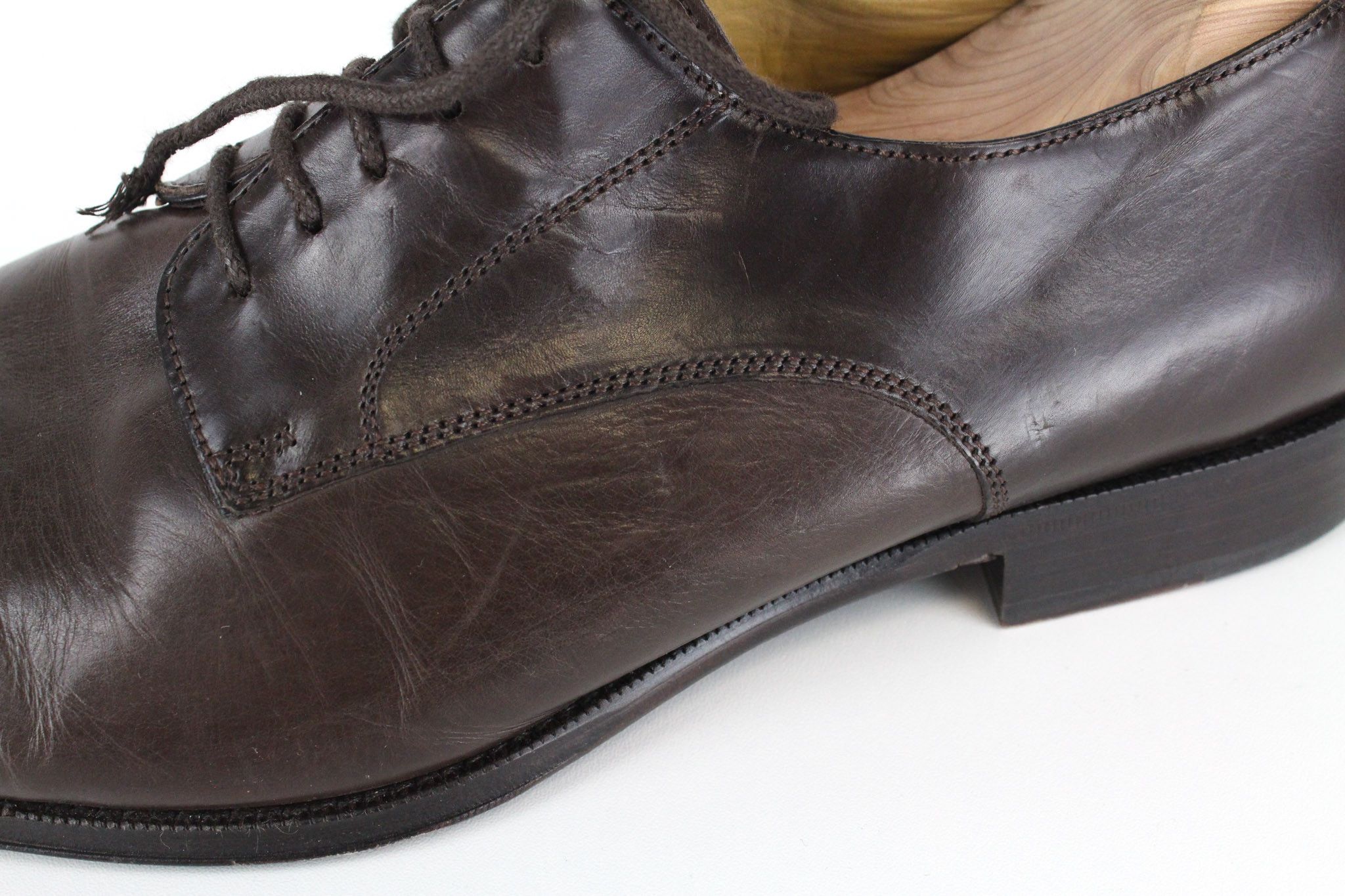 Suitsupply EU44 Dark Brown Leather Low-Top 72421 Size US 11 / EU 44 - 15 Thumbnail