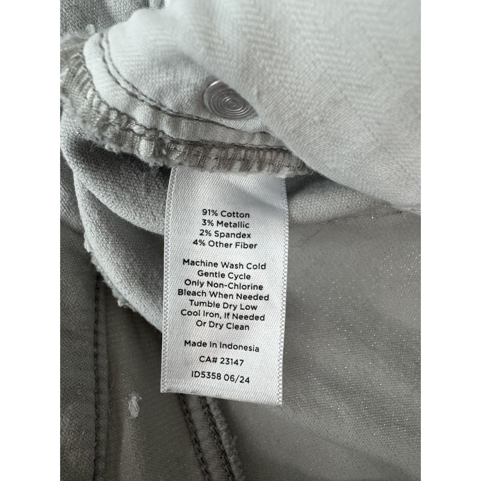 Other Talbots Gray Corduroy Straight Leg Pant Subtle Shimmer 12P Size 32" / US 10 / IT 46 - 10 Thumbnail