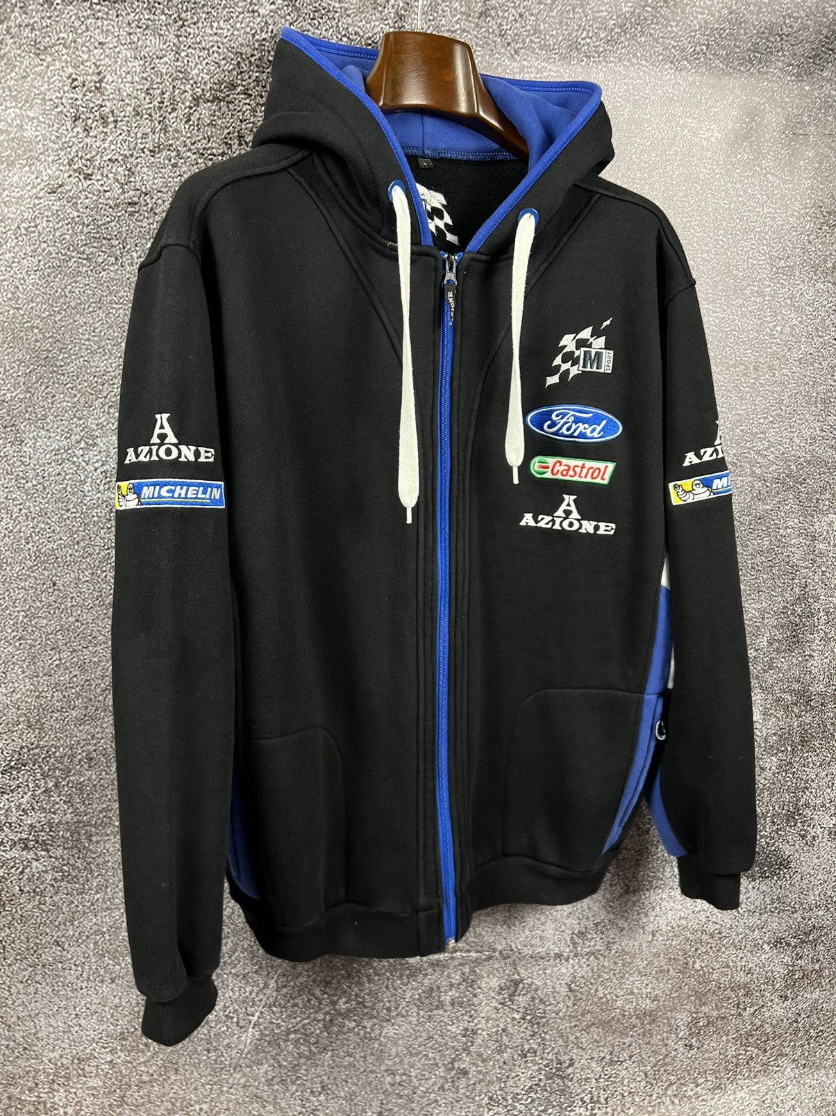 Ford × Formula 1 × NASCAR Ford x Castrol x Michelin vintage racing zip hoodie patch Size US L / EU 52-54 / 3 - 2 Thumbnail