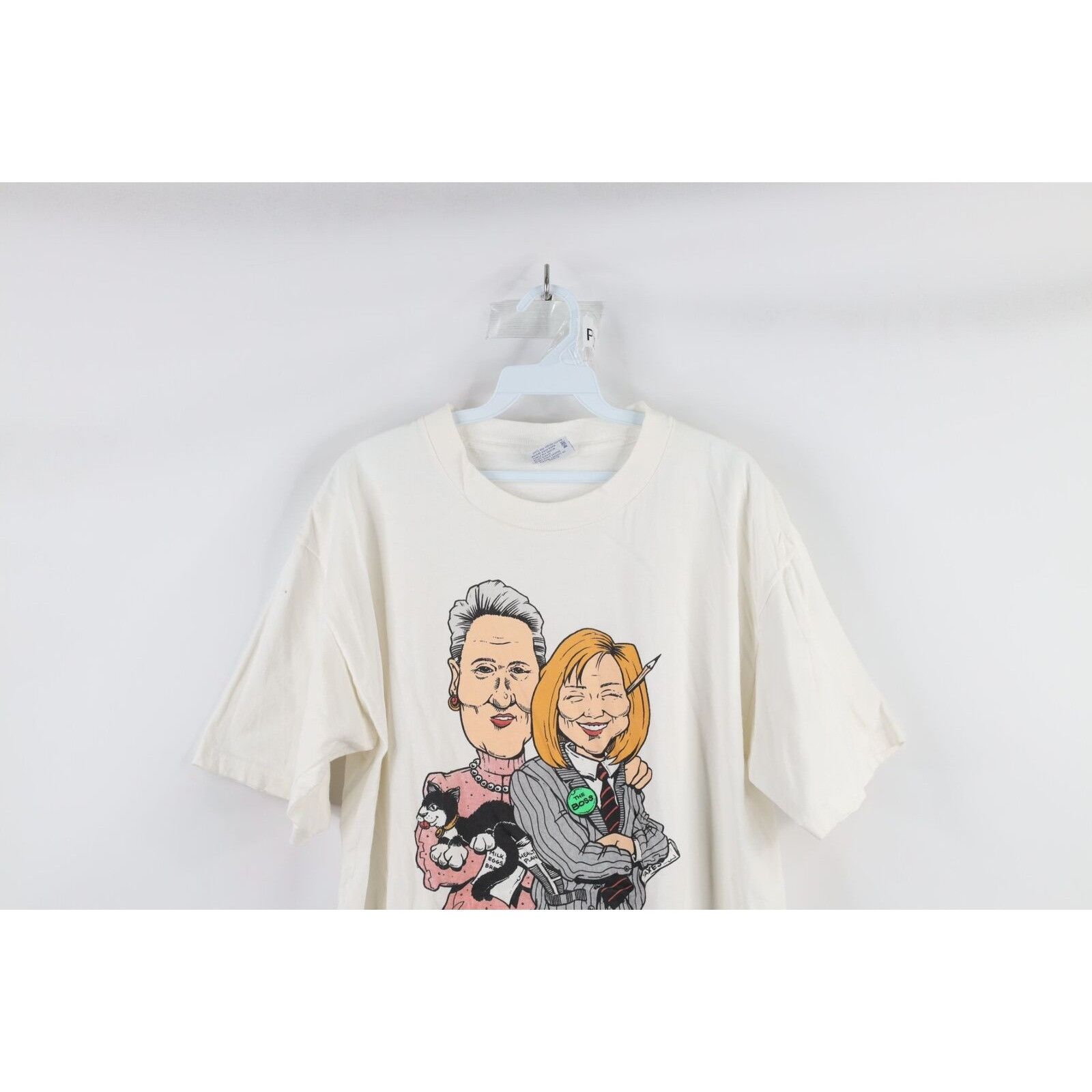 Other Vintage 90s Streetwear Hillary Clinton Bill Clinton T-Shirt Size US XL / EU 56 / 4 - 2 Thumbnail