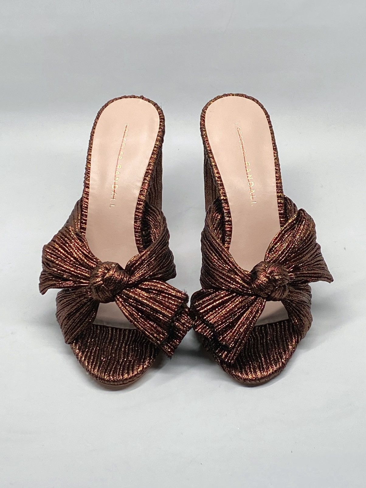 Loeffler Randall Loeffler Randall Metallic Lamé Block-Heel Mules size 7 Size US 7 / IT 37 - 4 Thumbnail