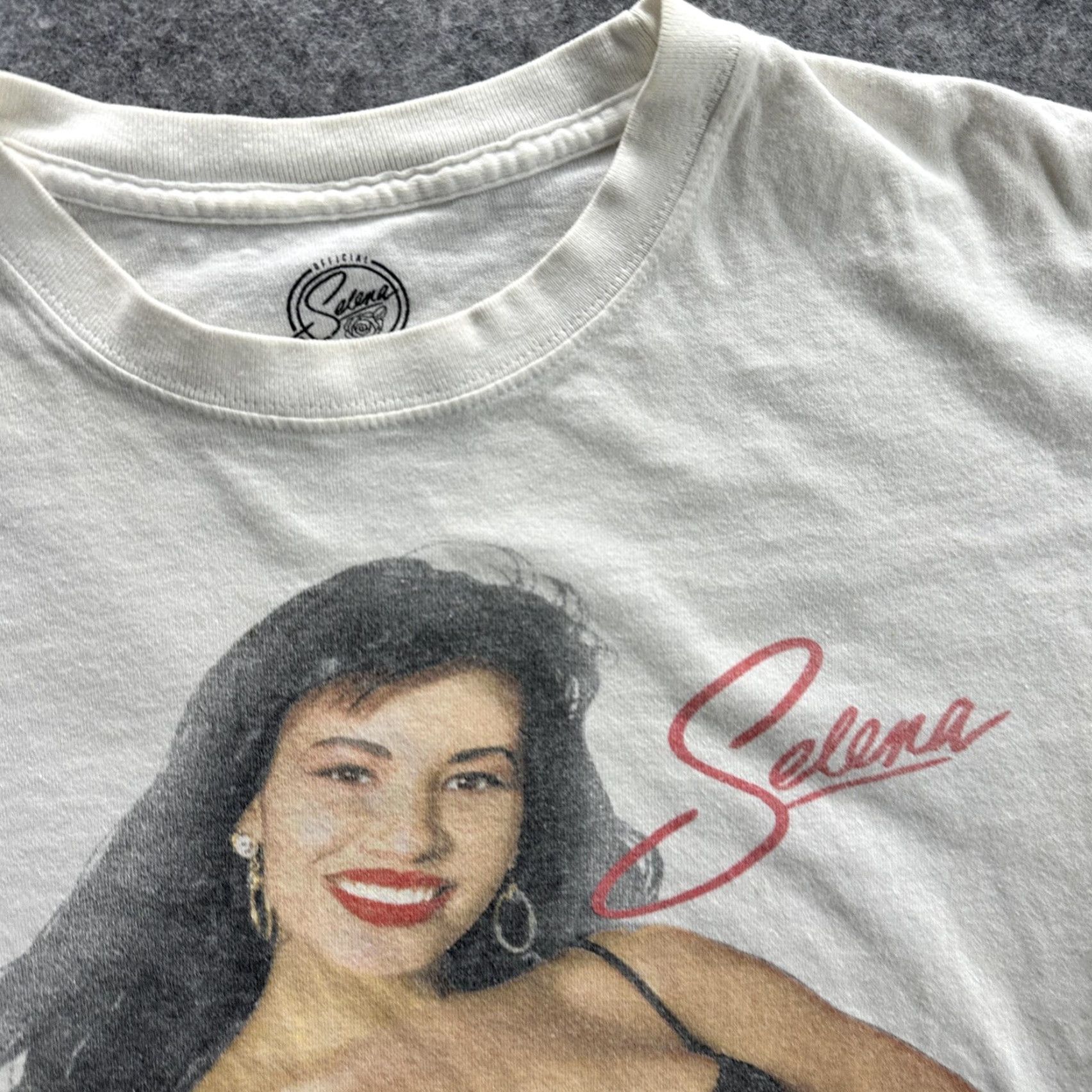 Vintage VINTAGE Selena T-Shirt Mens Medium White Graphic Tee 90s Latin Music Icon Official Merchandise Size US M / EU 48-50 / 2 - 4 Thumbnail