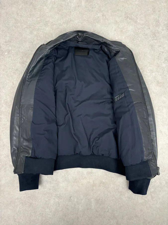 Emporio Armani SS2020 Emporio Armani Black Leather Zip-Up Jacket Size US M / EU 48-50 / 2 - 7 Thumbnail