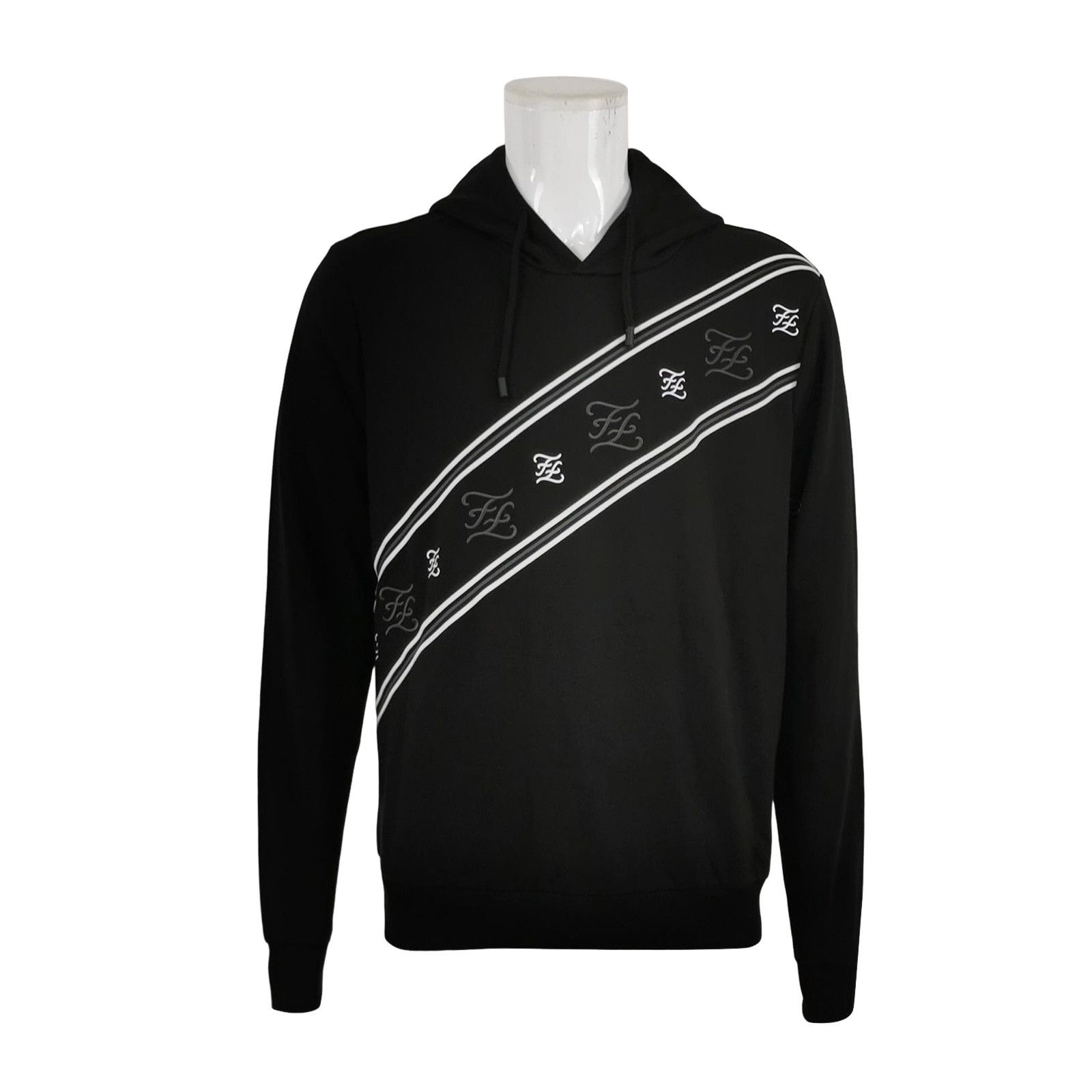Fendi Fendi Diagonal FF Logo Hoodie L Size US L / EU 52-54 / 3 - 1 Thumbnail