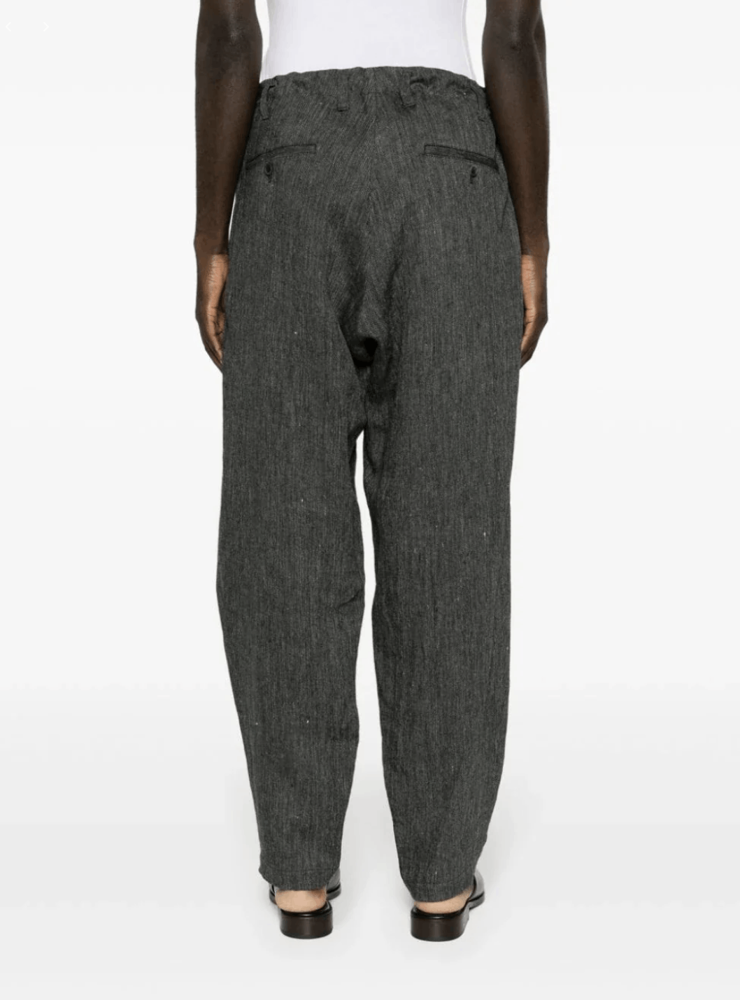 Yohji Yamamoto Yohji Yamamoto Pour Homme - FLAX TOP GABARDINE SLIM PANTS Size US 30 / EU 46 - 5 Thumbnail