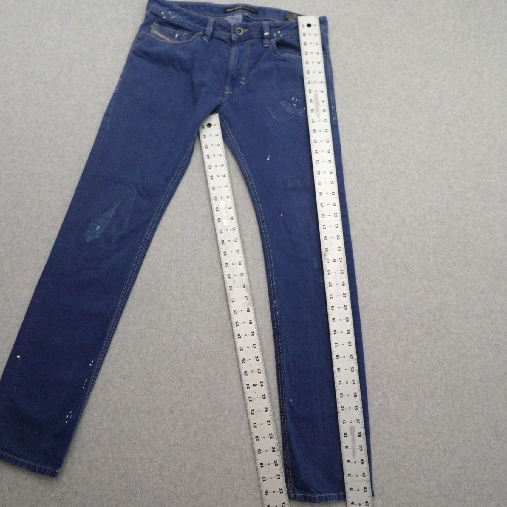 Diesel DIESEL D.N.A. Jeans Thavar Slim Skinny Mens 33x33 Blue ITALY Regular Jeans Men 33 Slim Blue Jeans 33x33 Women's? Size US 33 - 3 Thumbnail