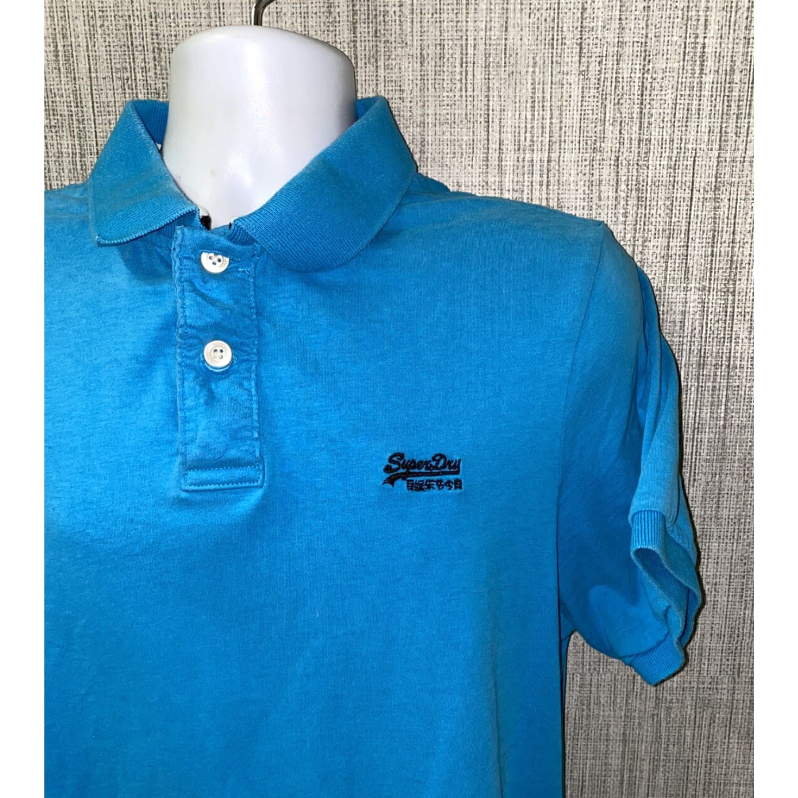 Superdry Superdry Polo Shirt Golf 2XL Blue Short Sleeve Mens 22 in Chest Armpit Size US XXL / EU 58 / 5 - 2 Thumbnail