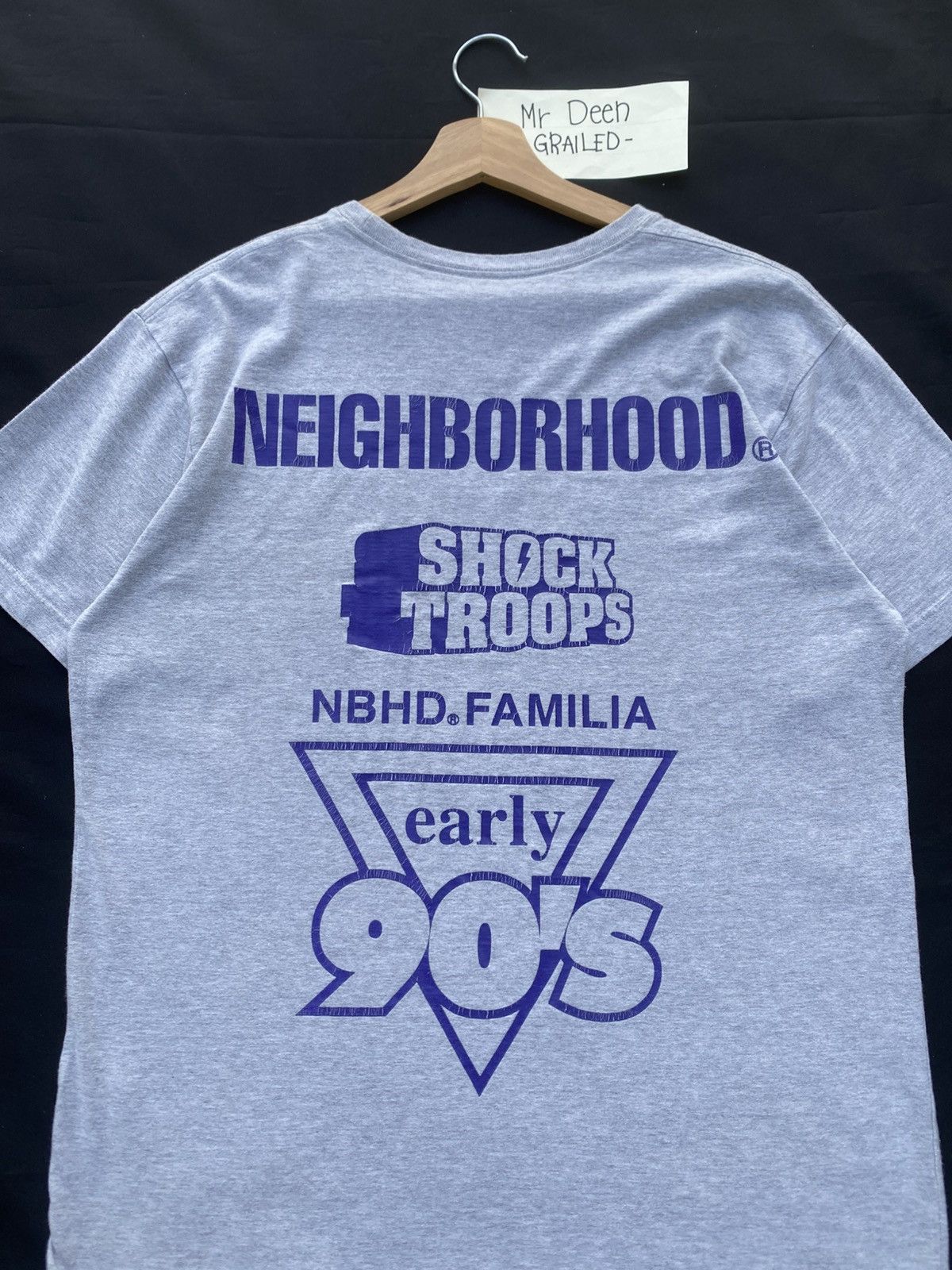 Neighborhood Rare Neighborhood Familia Japanese Brand Grey Tshirt Size US L / EU 52-54 / 3 - 20 Thumbnail
