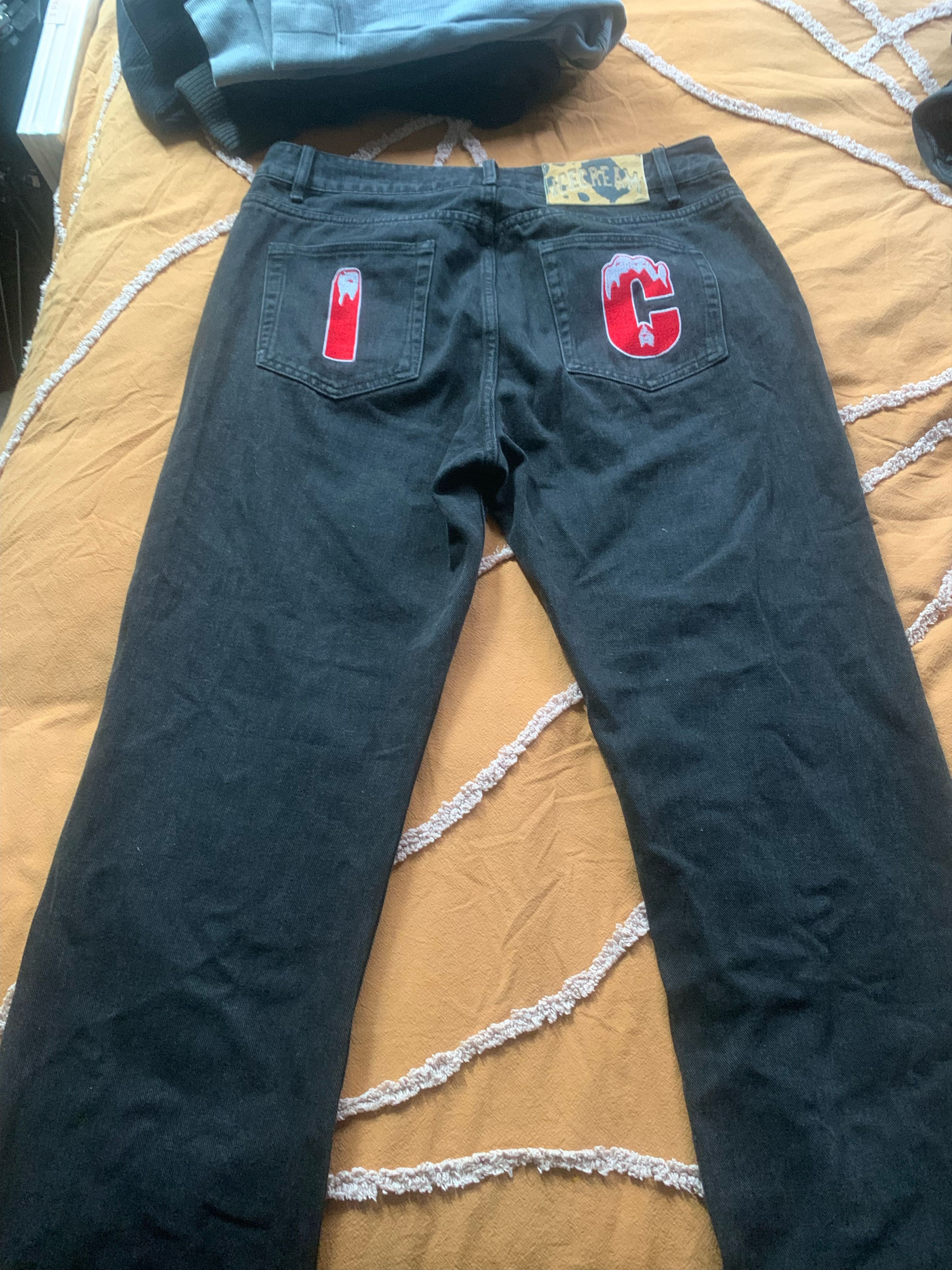 Billionaire Boys Club × Icecream Icecream Running Dog Denim Pant in Black/Red Size US 34 / EU 50 - 2 Thumbnail