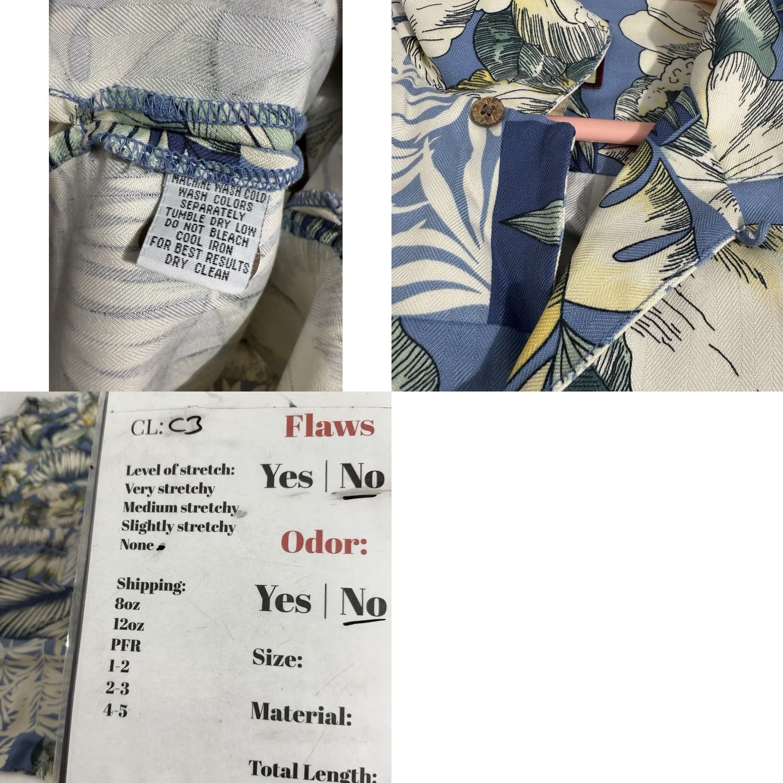 Tommy Bahama Tommy Bahama Hawaiian Shirt Mens L Silk Blue Floral Button-Up Camp Size US L / EU 52-54 / 3 - 8 Thumbnail