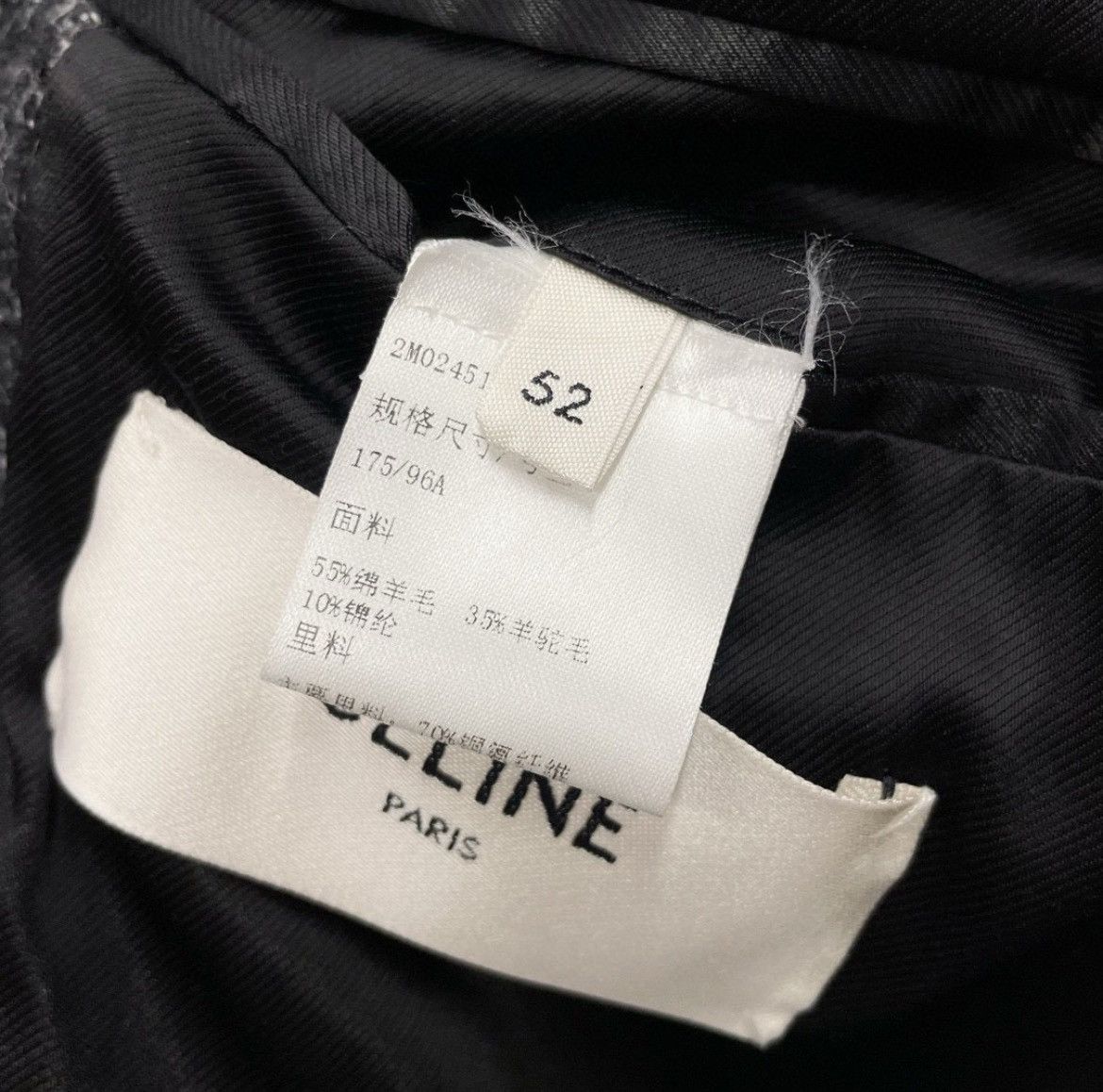 Celine × Hedi Slimane 19FW Prince of Wales Chesterfield Coat sz48/50/52 Size US L / EU 52-54 / 3 - 7 Thumbnail