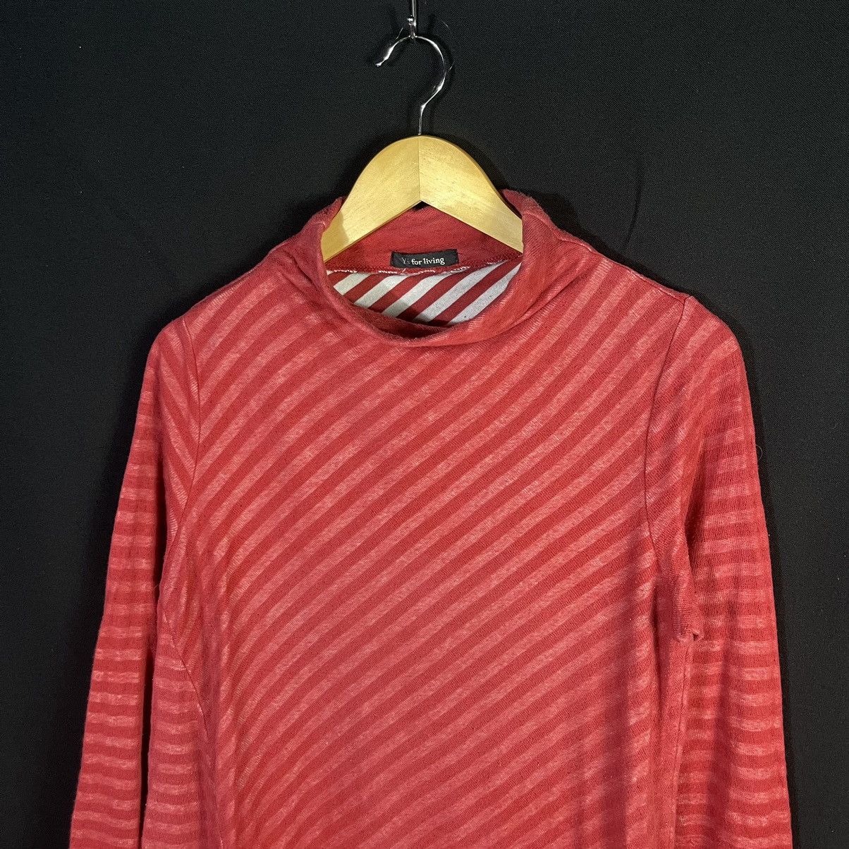 Y's × Yohji Yamamoto Y’s For Living Asymmetrical Stripes Blouse Shirt Size M / US 6-8 / IT 42-44 - 2 Thumbnail