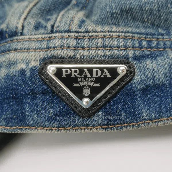 Prada Prada Bejeweled Denim Jacket for Stylish Elevation . Size US S / EU 44-46 / 1 - 2 Thumbnail