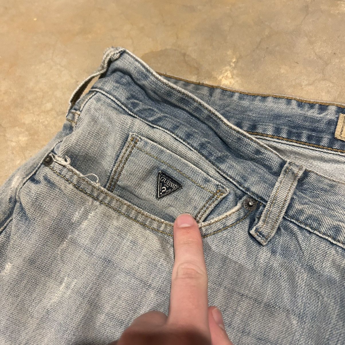 Guess × Vintage Crazy Vintage Y2K Guess Jeans Baggy Bootcut Distressed Denim Size US 36 / EU 52 - 6 Thumbnail