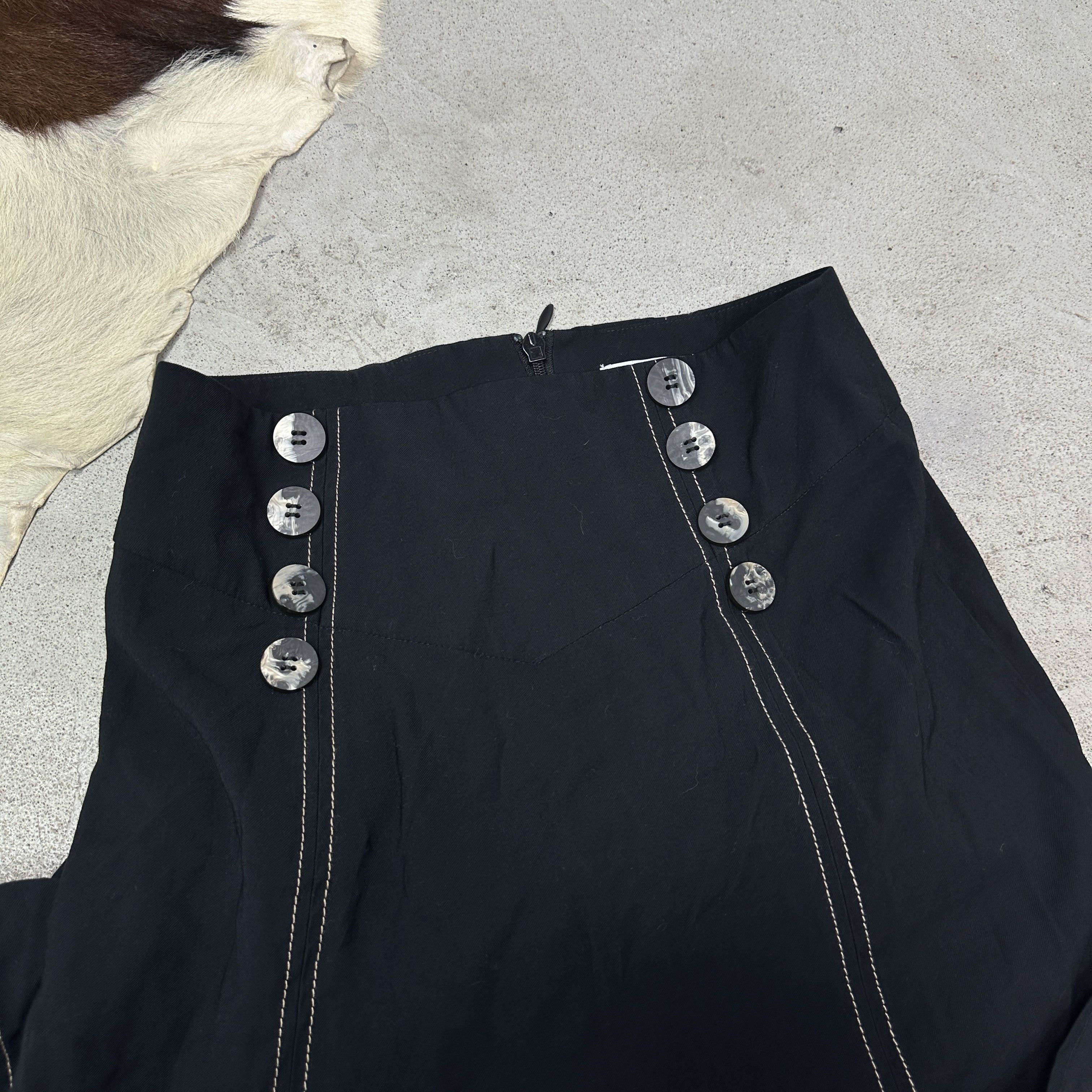 Topshop Vintage Avant Garde Cut Out Asymmetrical Skirt Y2K Size 25" / US 0 / IT 36 - 3 Thumbnail