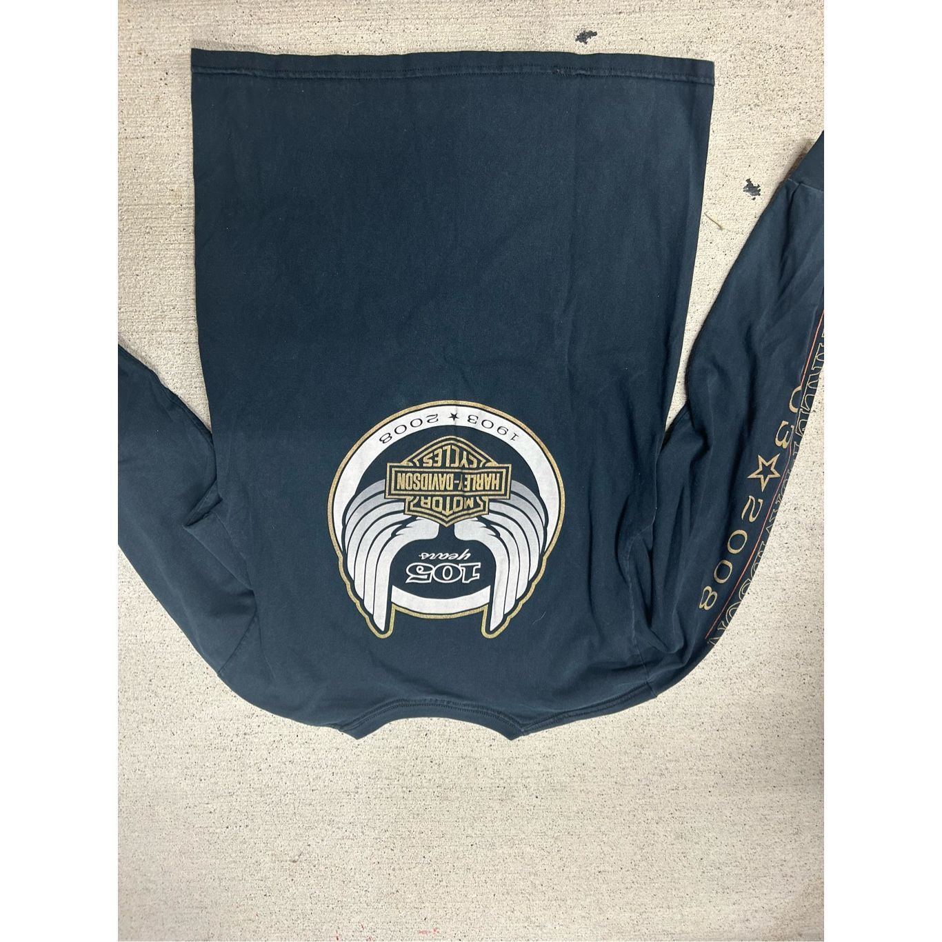 Harley Davidson Vintage Y2K distressed grunge Harley Davidson, long sleeve B Size US M / EU 48-50 / 2 - 6 Thumbnail