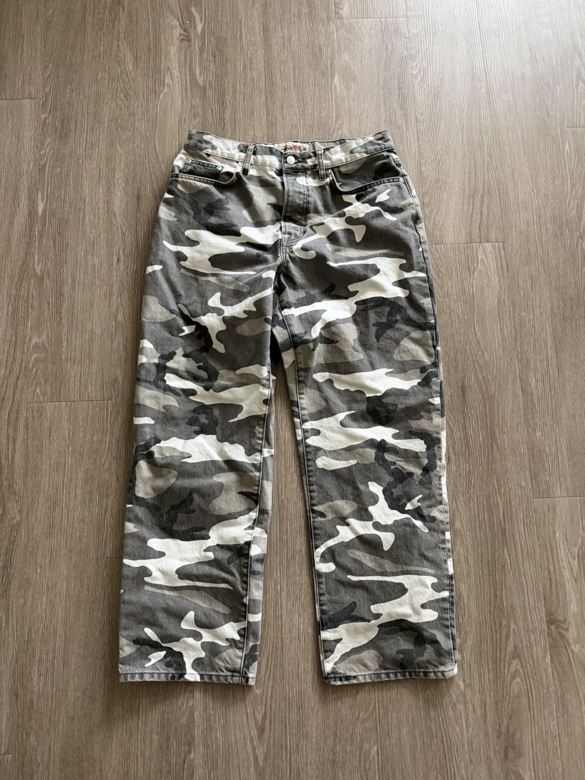 Stussy Lucien Smith Tigris Canvas Big Ol Jeans Tiger Camo Pants