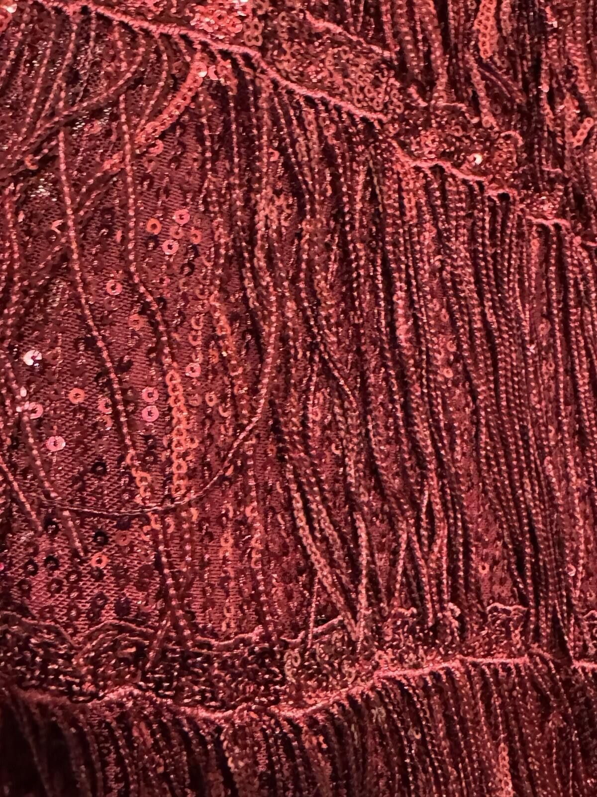 The Unbranded Brand Sexy halter Sleevele Bead Fringe Sequin Exposed Navel Dress Size XL / US 12-14 / IT 48-50 - 12 Thumbnail