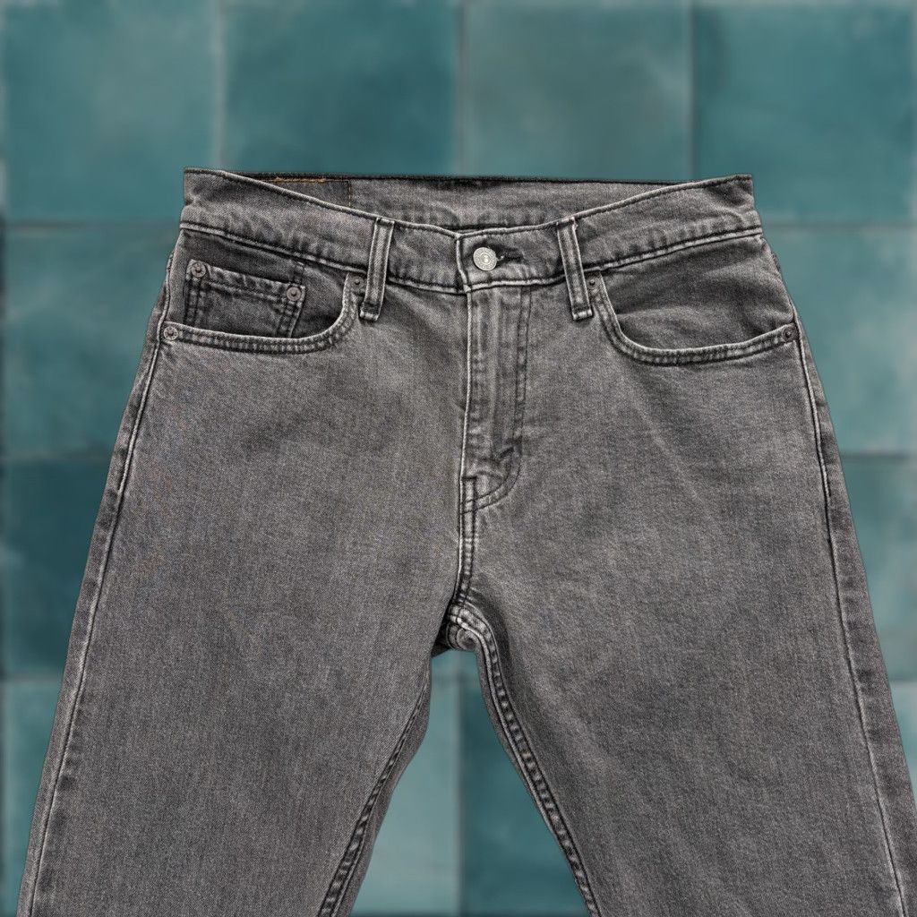 Levi's Levis 512 Jeans Mens 30x32 Gray Medium Wash Slim Tapered Denim Pants Suspenders? Size US 30 / EU 46 - 1 Thumbnail