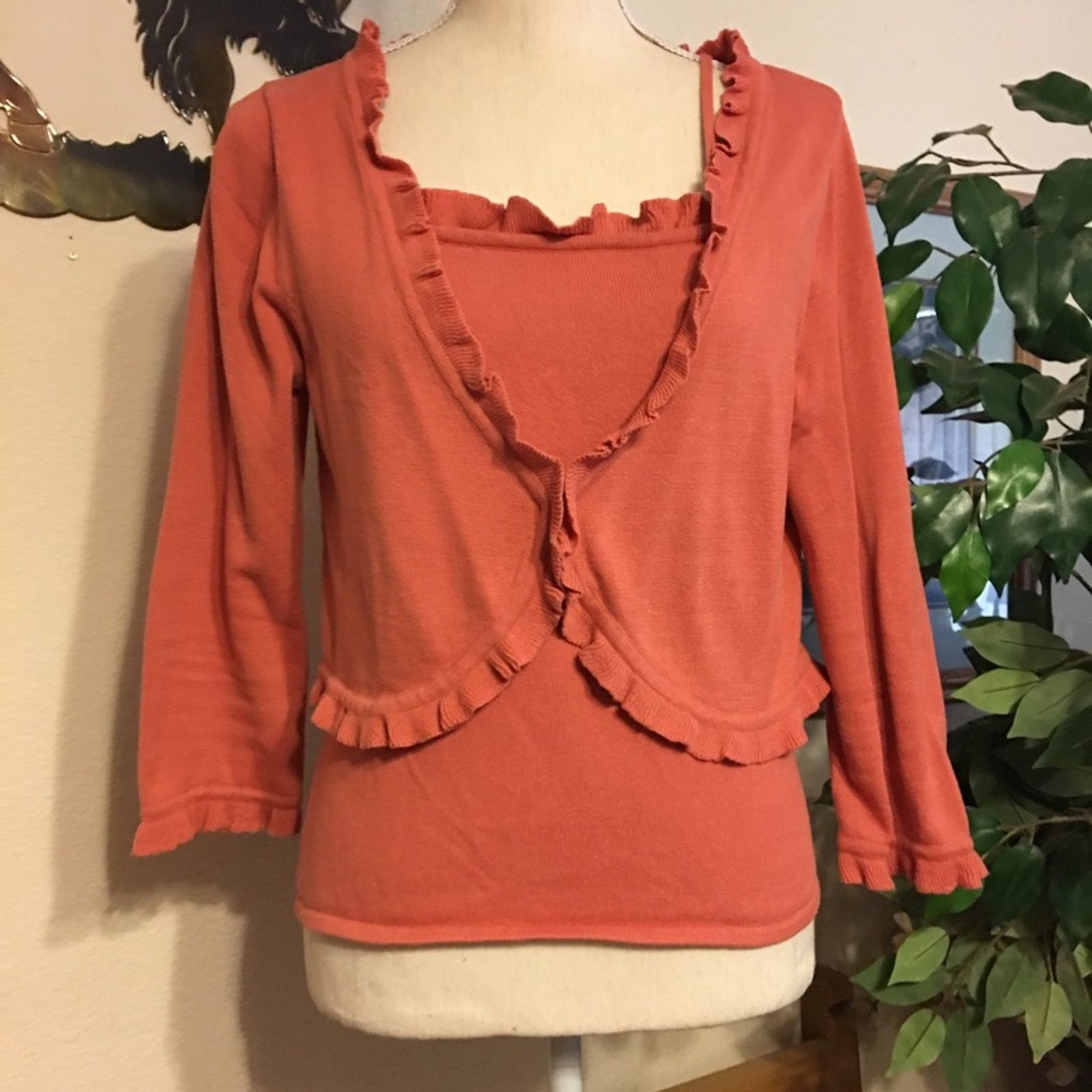 Other Forenza rose pink 2-piece tank and shrug set S Size S / US 4 / IT 40 - 4 Thumbnail