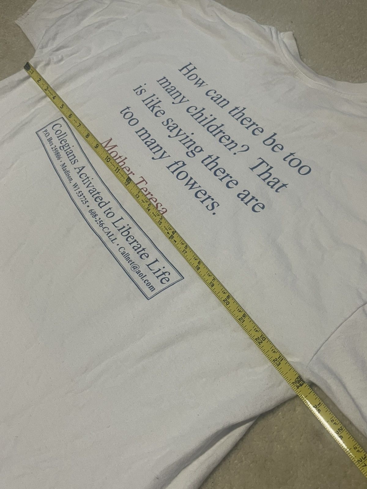 Jerzees Maddonina 90s Rare Pro-life C.A.L.L Activism Tee XL GRAIL1/2 Size US XL / EU 56 / 4 - 6 Thumbnail
