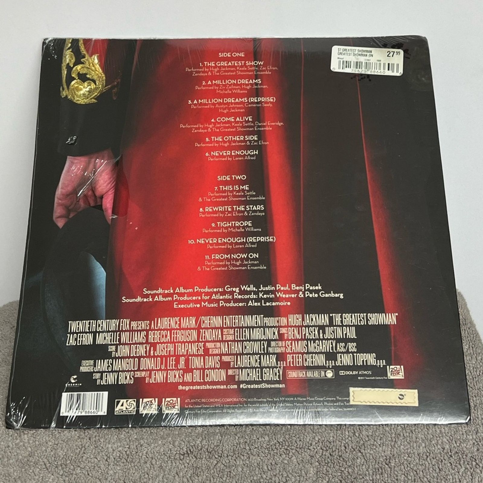 Other THE GREATEST SHOWMAN [ORIGINAL SOUNDTRACK] [2/23] NEW VINYL Size ONE SIZE - 2 Thumbnail