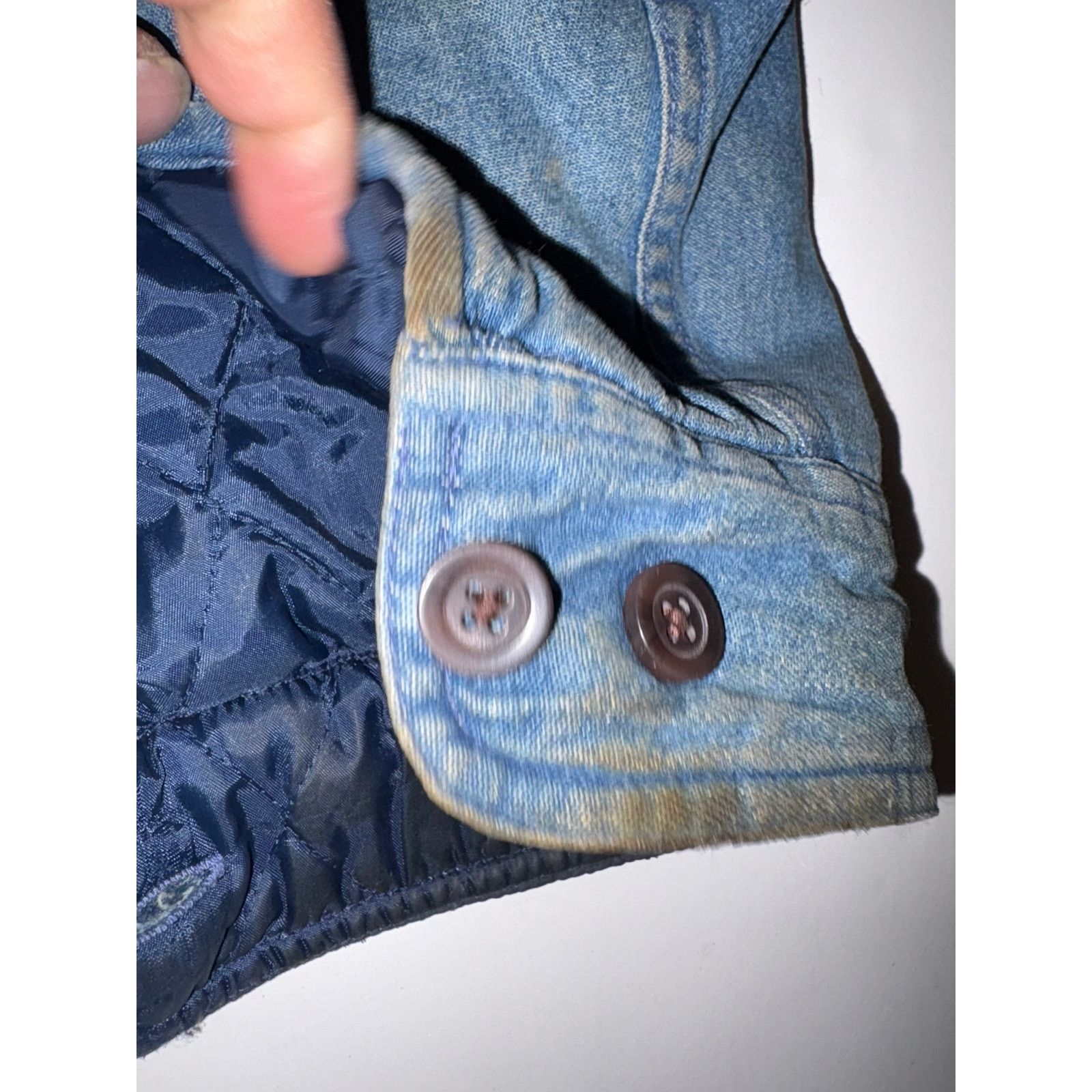 Roundtree & Yorke Vintage Roundtree and Yorke outdoors denim fleece jacket L Size US L / EU 52-54 / 3 - 6 Thumbnail