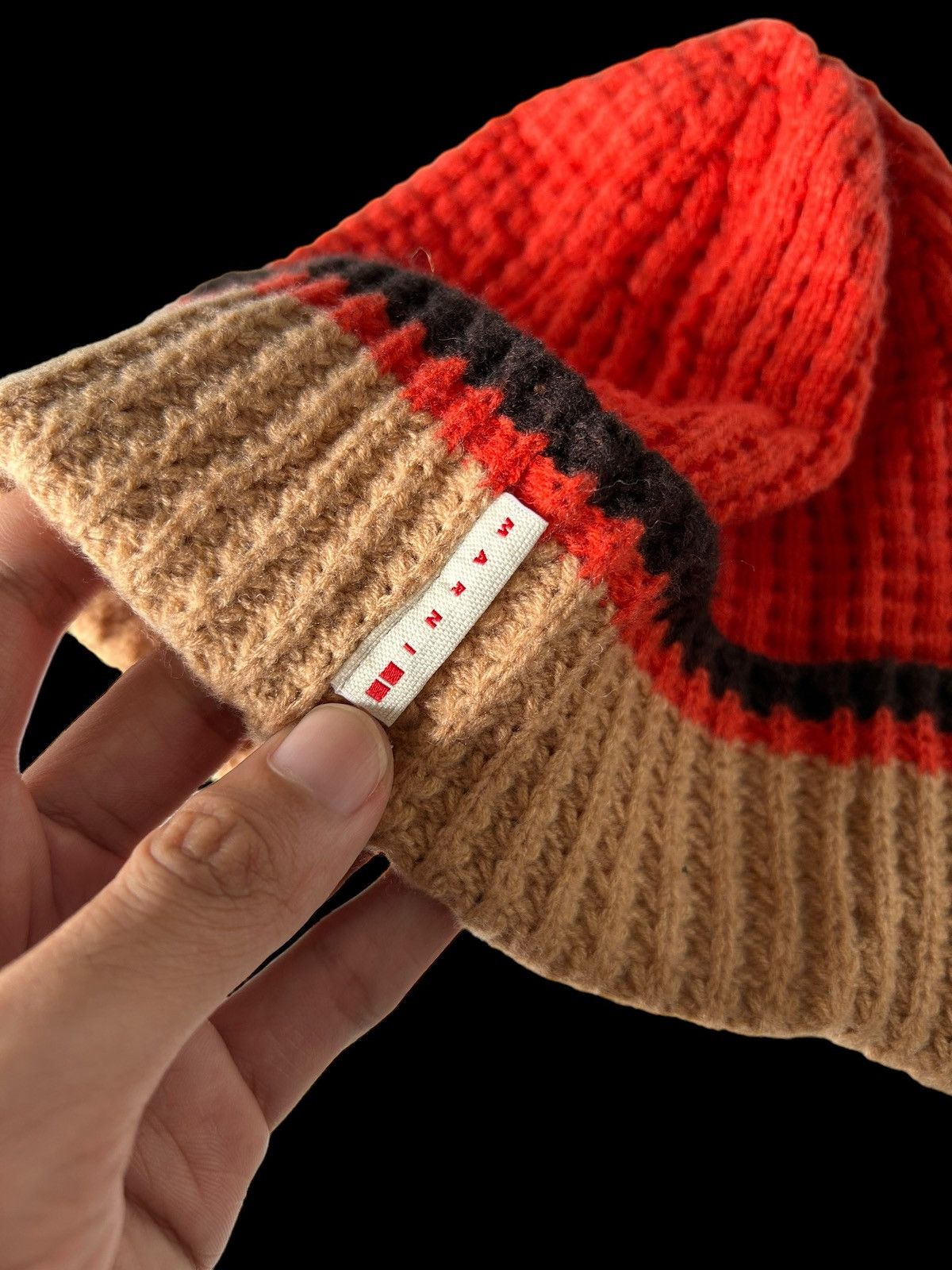 Marni Marni x uniqlo Orange Beanie Hats Size ONE SIZE - 4 Thumbnail