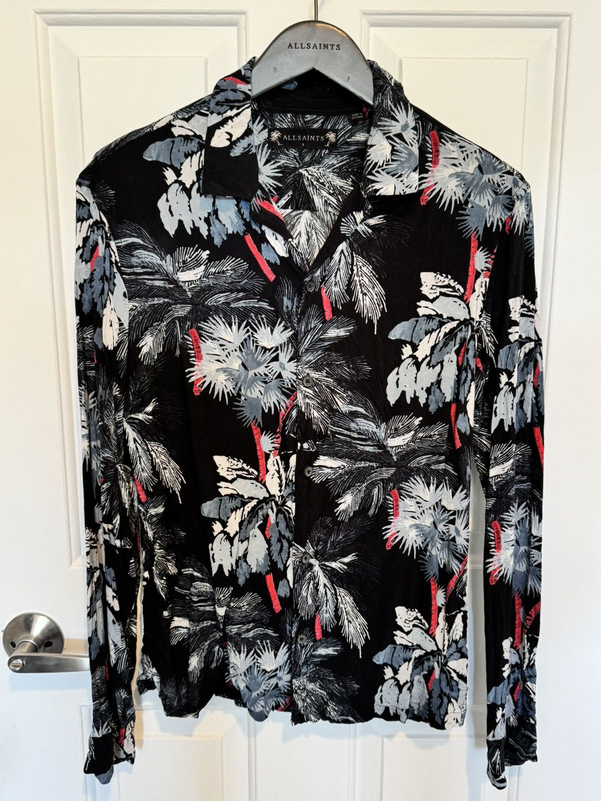 Allsaints Allsaints long sleeve Hawaiian shirt palm tree men S Size US S / EU 44-46 / 1 - 1 Thumbnail