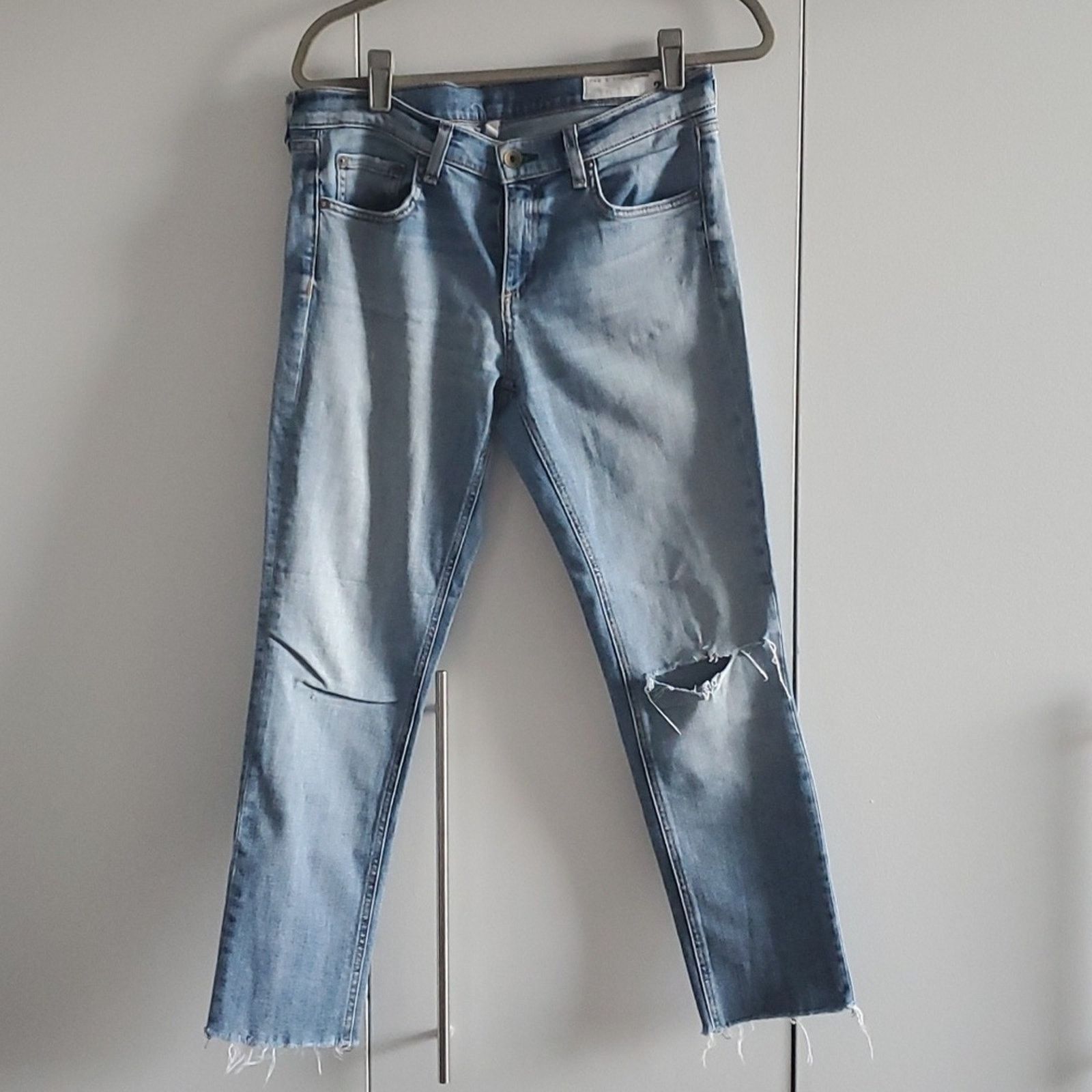 Rag & Bone Dre Capri jeans distressed offers 27