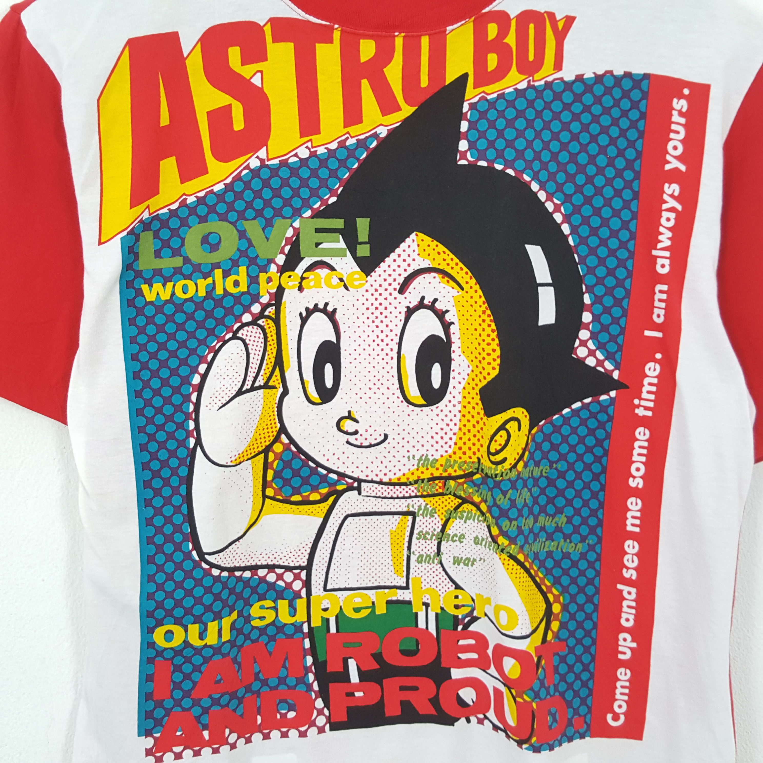 Anime × Vintage ASTRO BOY Japanese Anime Cartoon Rare Design Tshirt Size US L / EU 52-54 / 3 - 2 Thumbnail