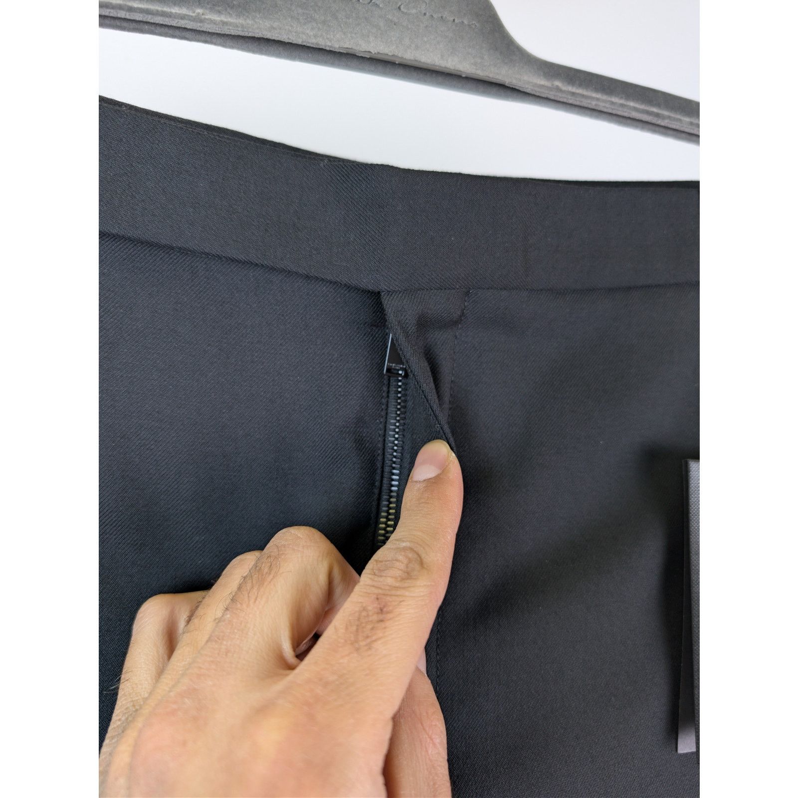 Saint Laurent Paris o1rshd1 Gabardine Fine De Laine Pantalon Casual Pants Noir Size US 38 / EU 54 - 7 Thumbnail