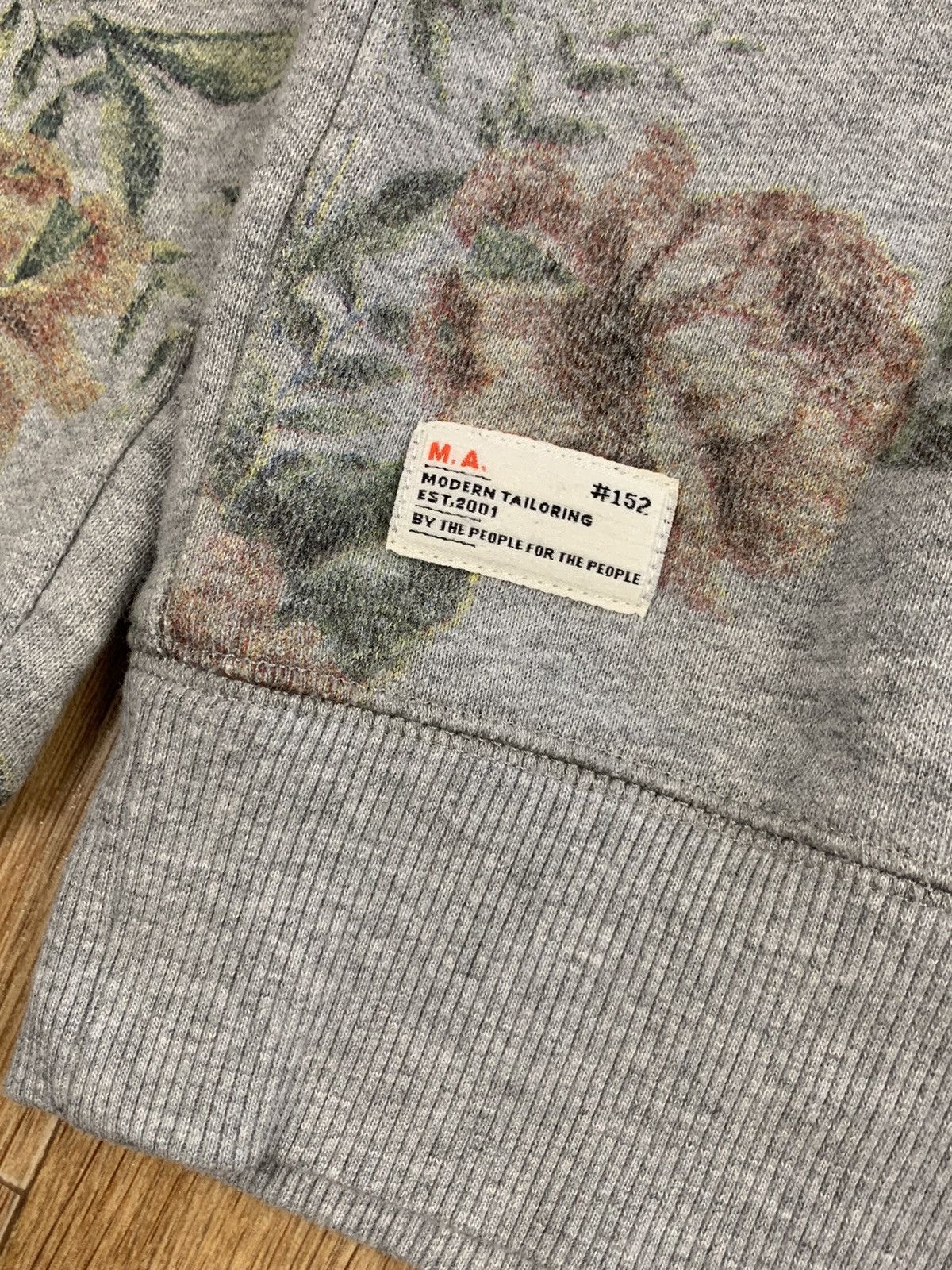 Marshall Artist Marshal Artist Flower Print Grey Sweatshirt Size US M / EU 48-50 / 2 - 4 Thumbnail