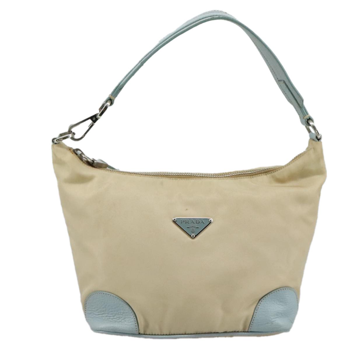 Prada Hobo Beige Synthetic Shoulder Bag (Pre-Owned) Size ONE SIZE - 1 Thumbnail