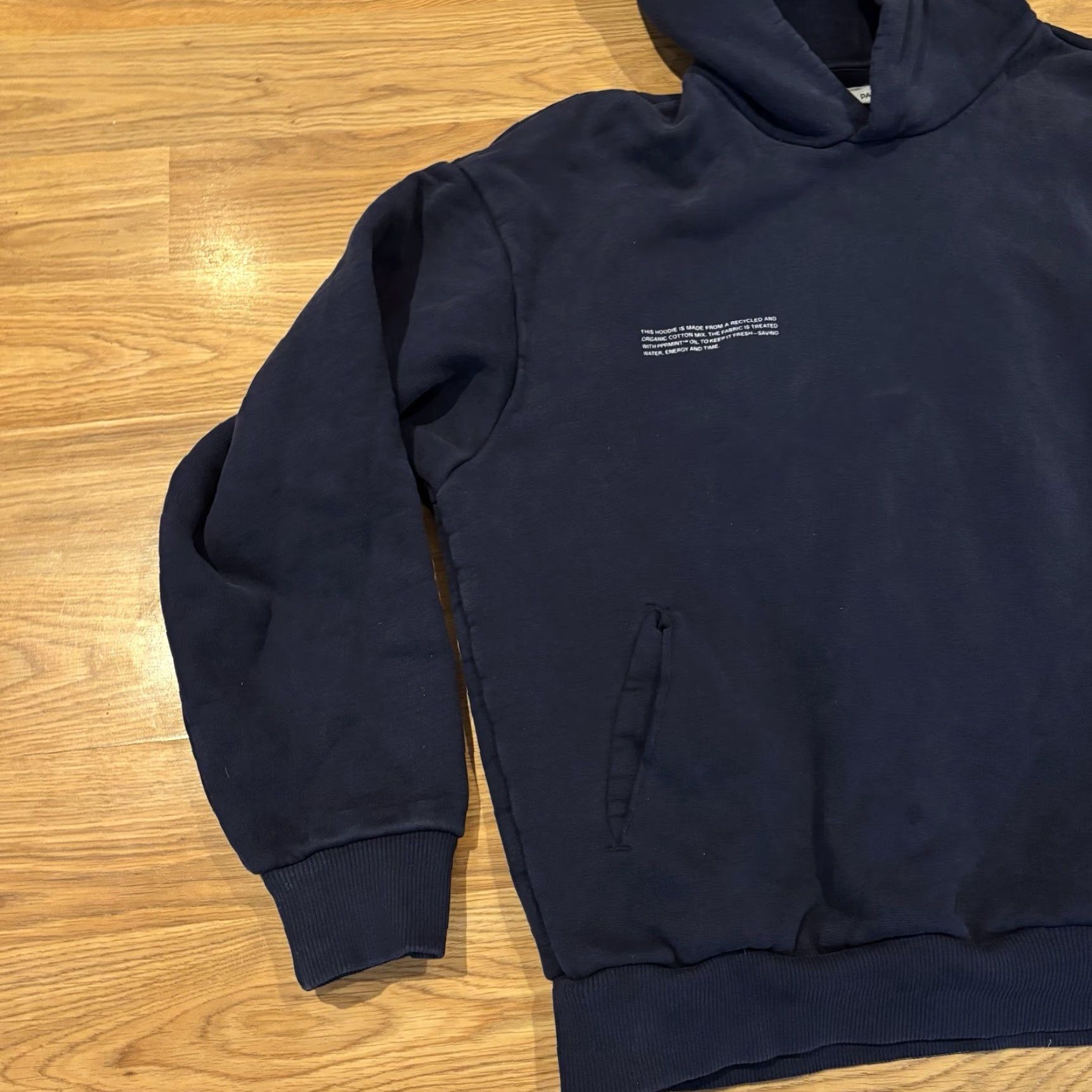 Pangaia Pangaia Sweatshirt Hoodie Unisex Small Navy Blue Organic Cotton Logo Slim Fit Activewear Hoodie Mens Womens Size S / US 4 / IT 40 - 7 Thumbnail