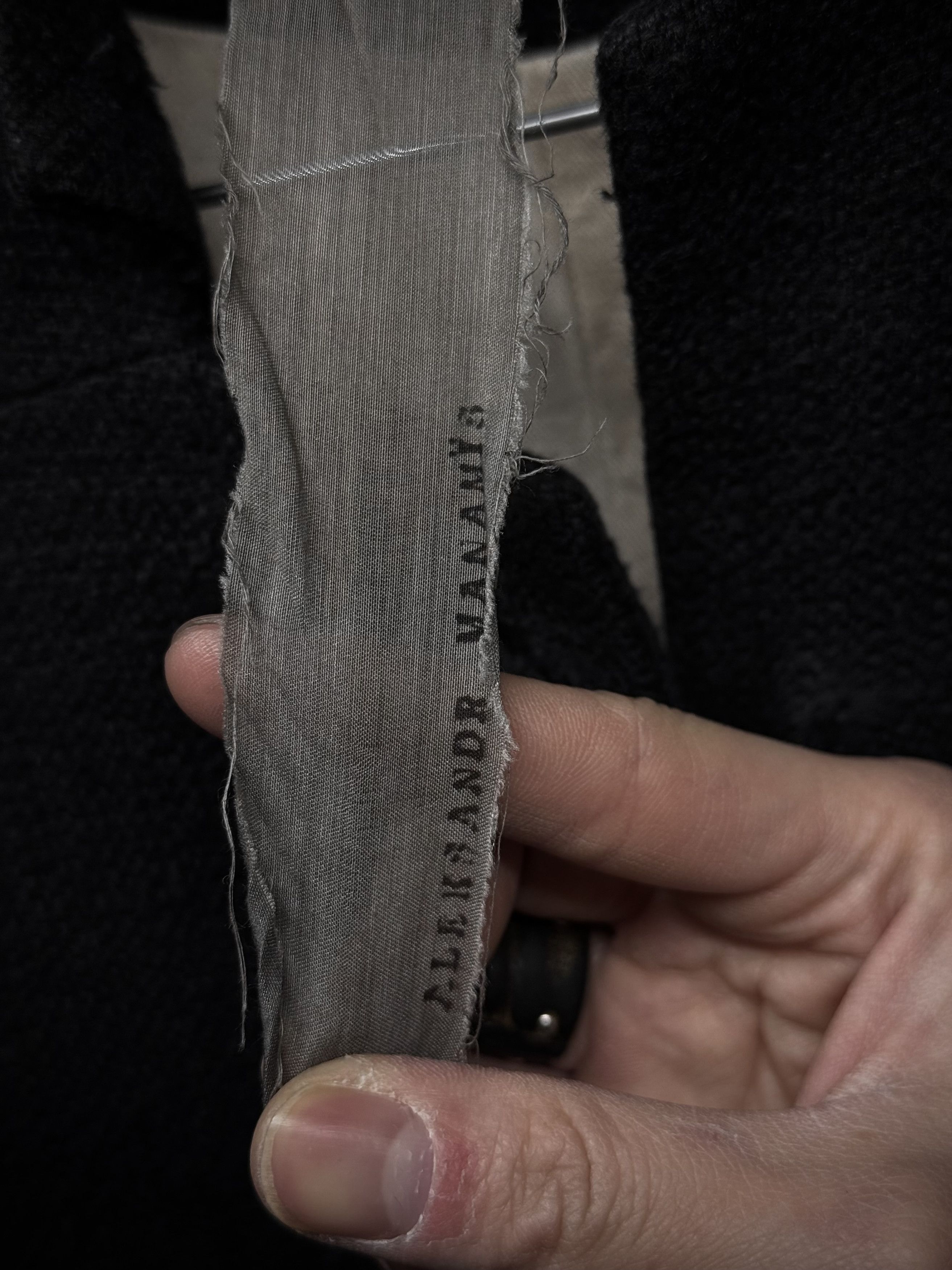 Aleksandr Manamis Aleksandr Manamïs Charcoal Grey Raw Silk Frayed Hem Coat Size US S / EU 44-46 / 1 - 6 Thumbnail