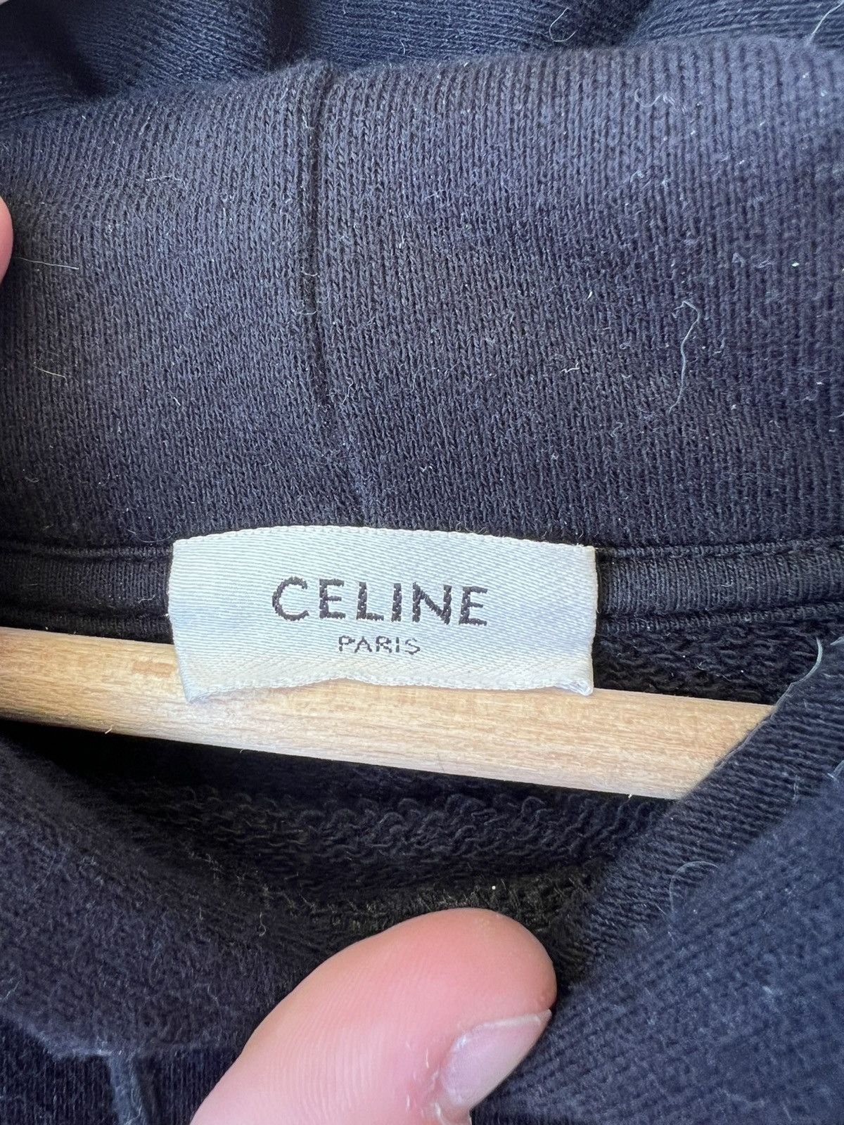 Celine Celine logo hoodie by Hedi Slimane Size US S / EU 44-46 / 1 - 6 Thumbnail