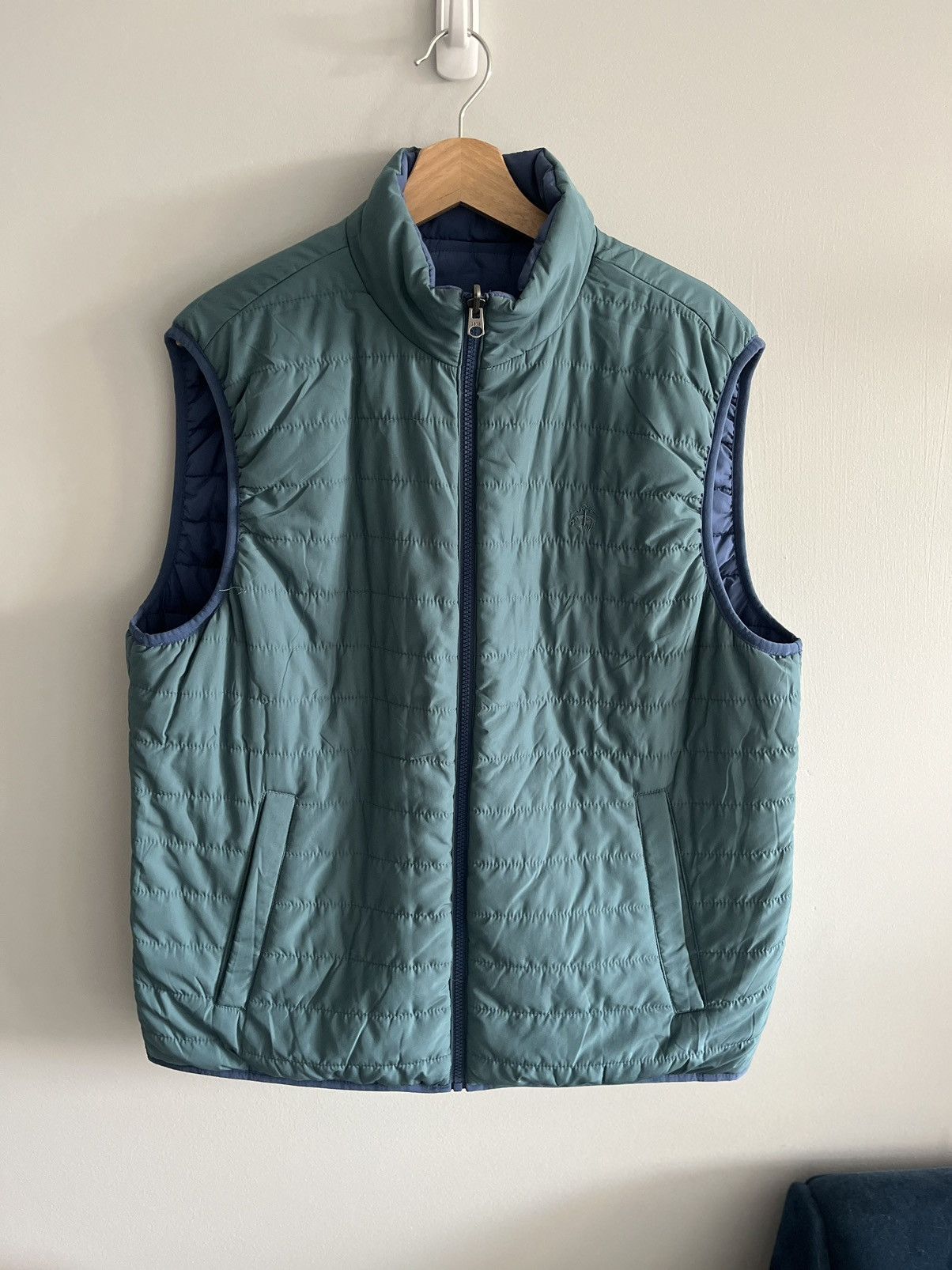 Brooks Brothers Brooks Brothers Reversible Teal/Blue Insulated Vest Size US XL / EU 56 / 4 - 6 Thumbnail