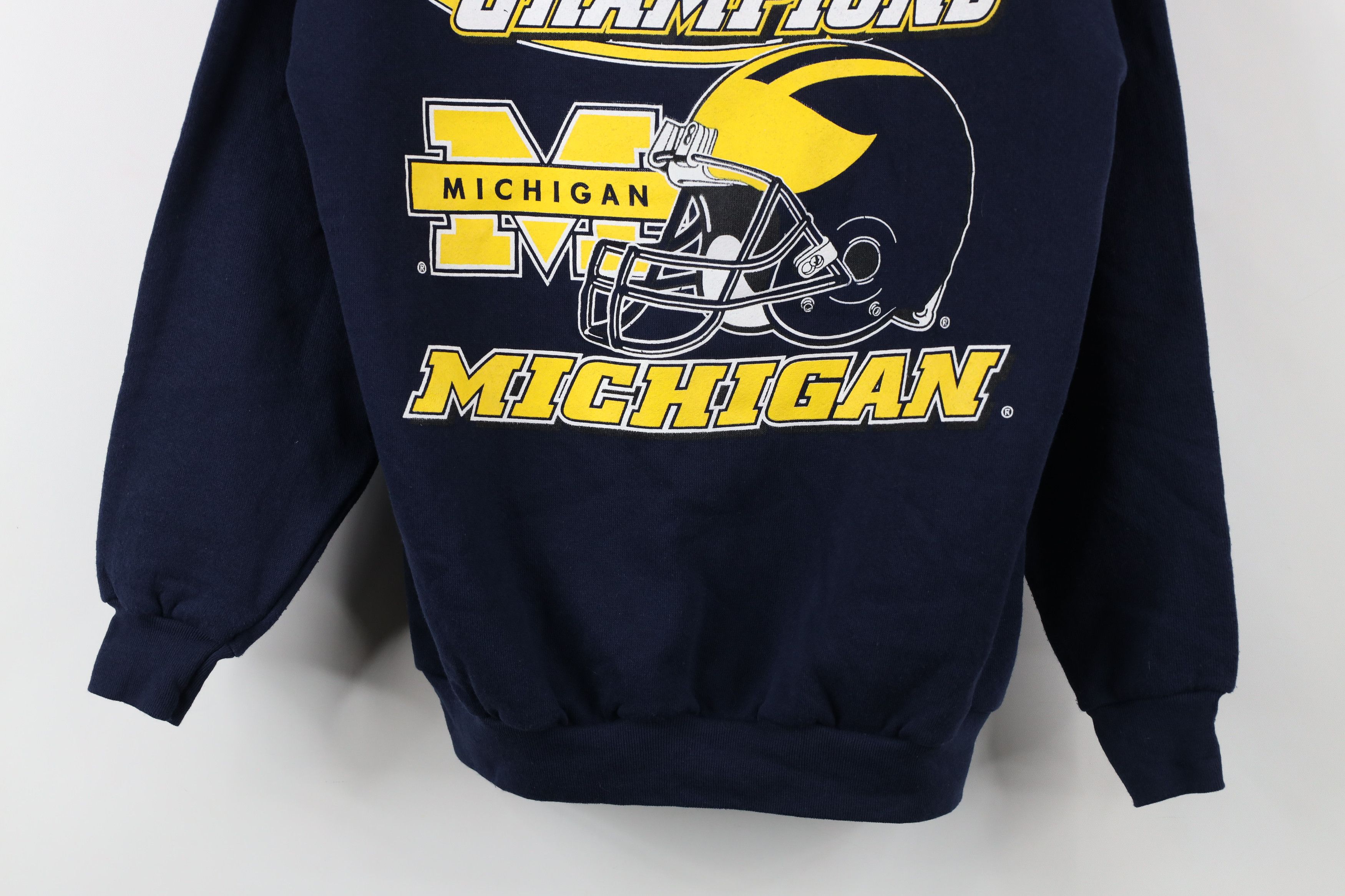 Vintage Vintage 90s University of Michigan Football Sweatshirt Size US M / EU 48-50 / 2 - 3 Thumbnail
